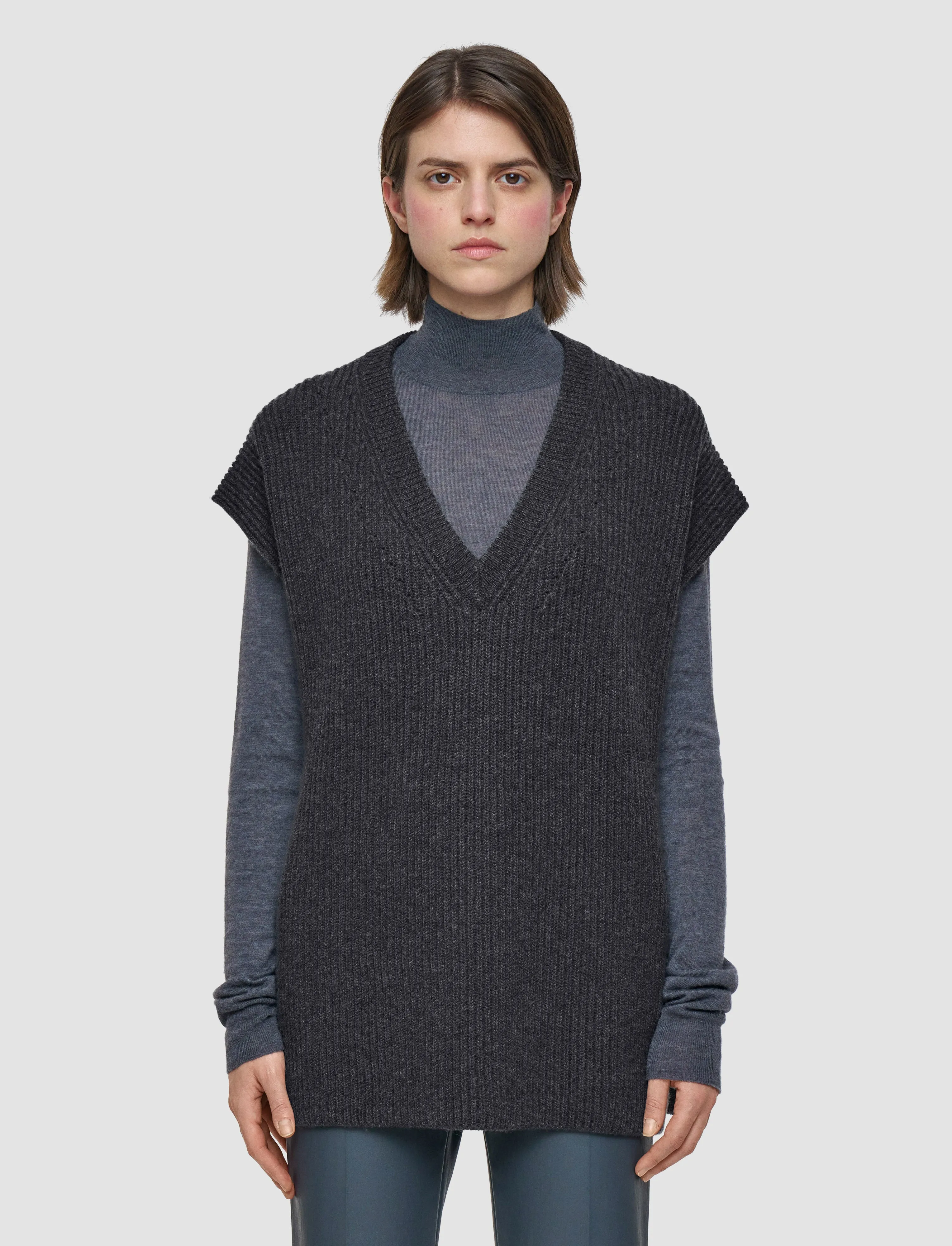 Light Cardigan Stitch Vest sold by Joseph product image thumbnail 3