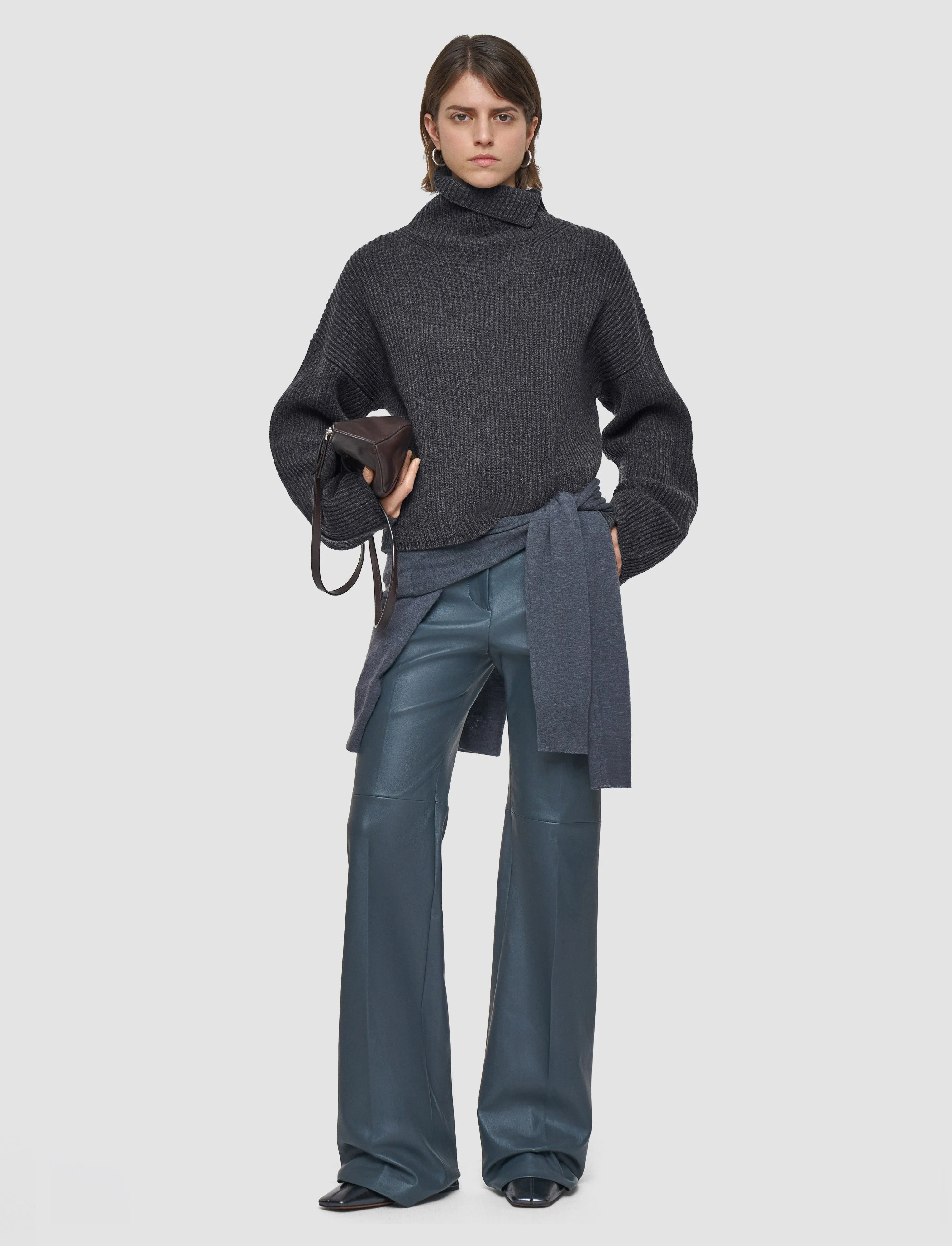 Light Cardigan Stitch High Neck Jumper sold by Joseph product image thumbnail 2