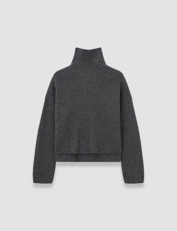 Light Cardigan Stitch High Neck Jumper sold by Joseph