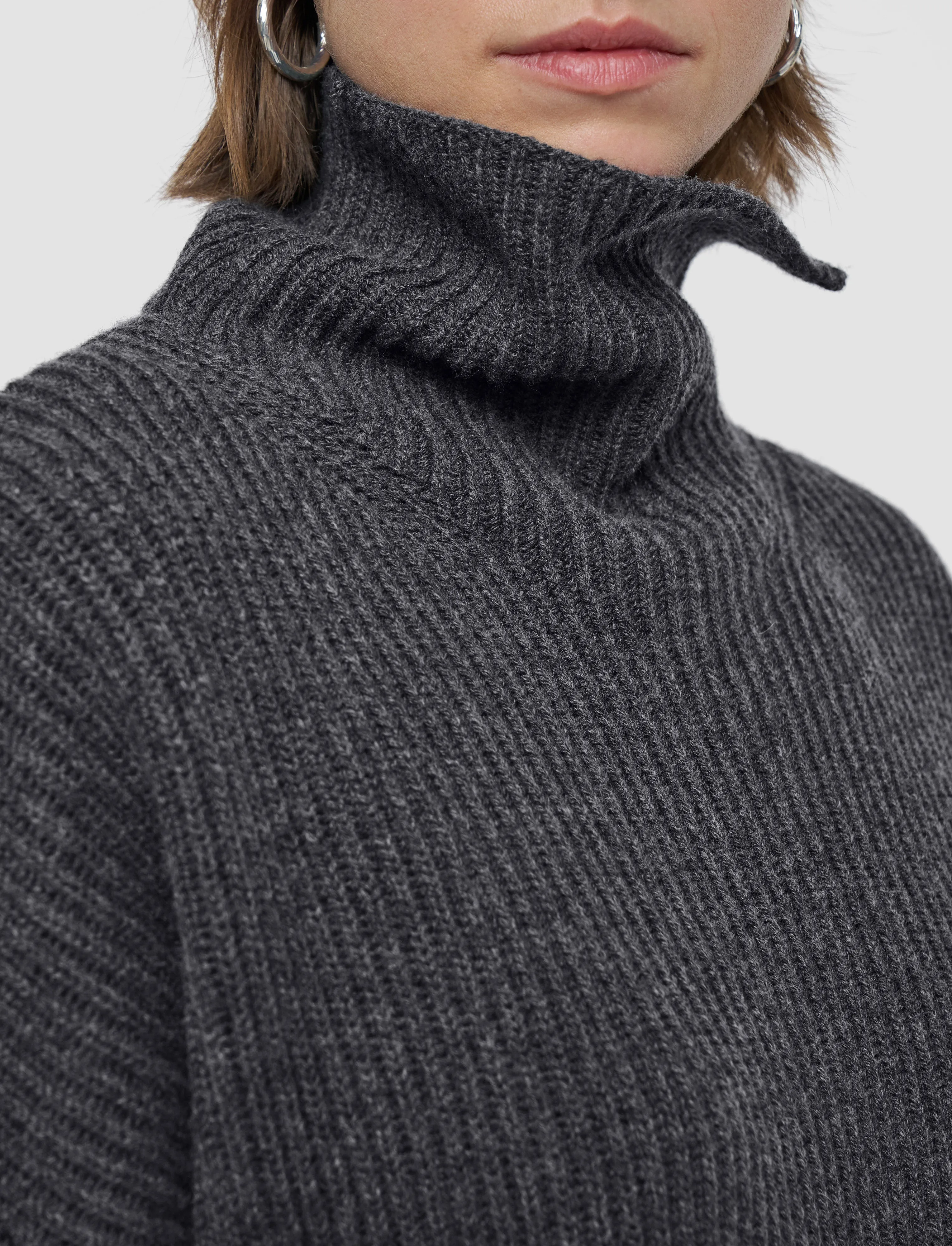 Light Cardigan Stitch High Neck Jumper sold by Joseph product image thumbnail 5