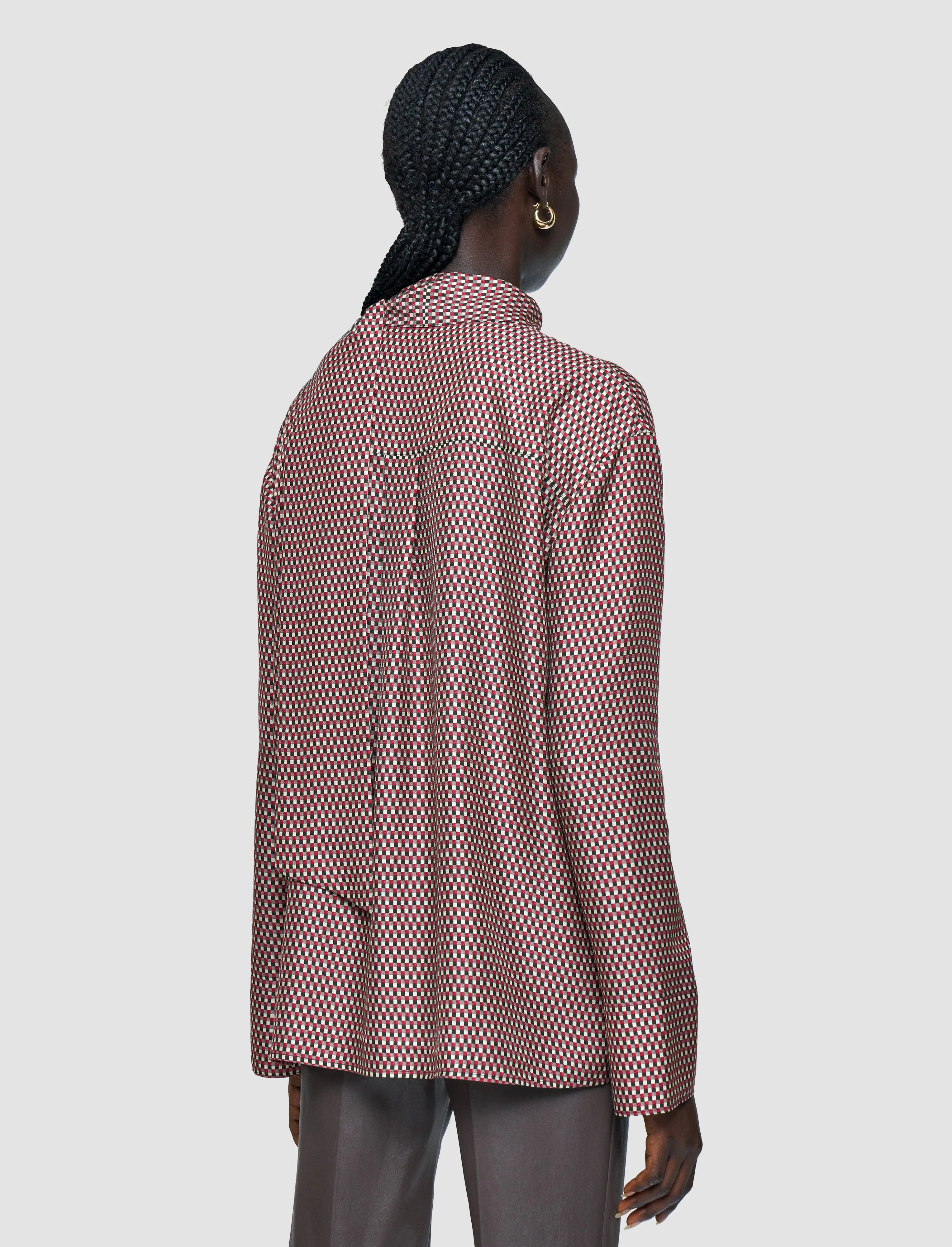 Adele Printed Silk Blend Blouse sold by Joseph product image thumbnail 4