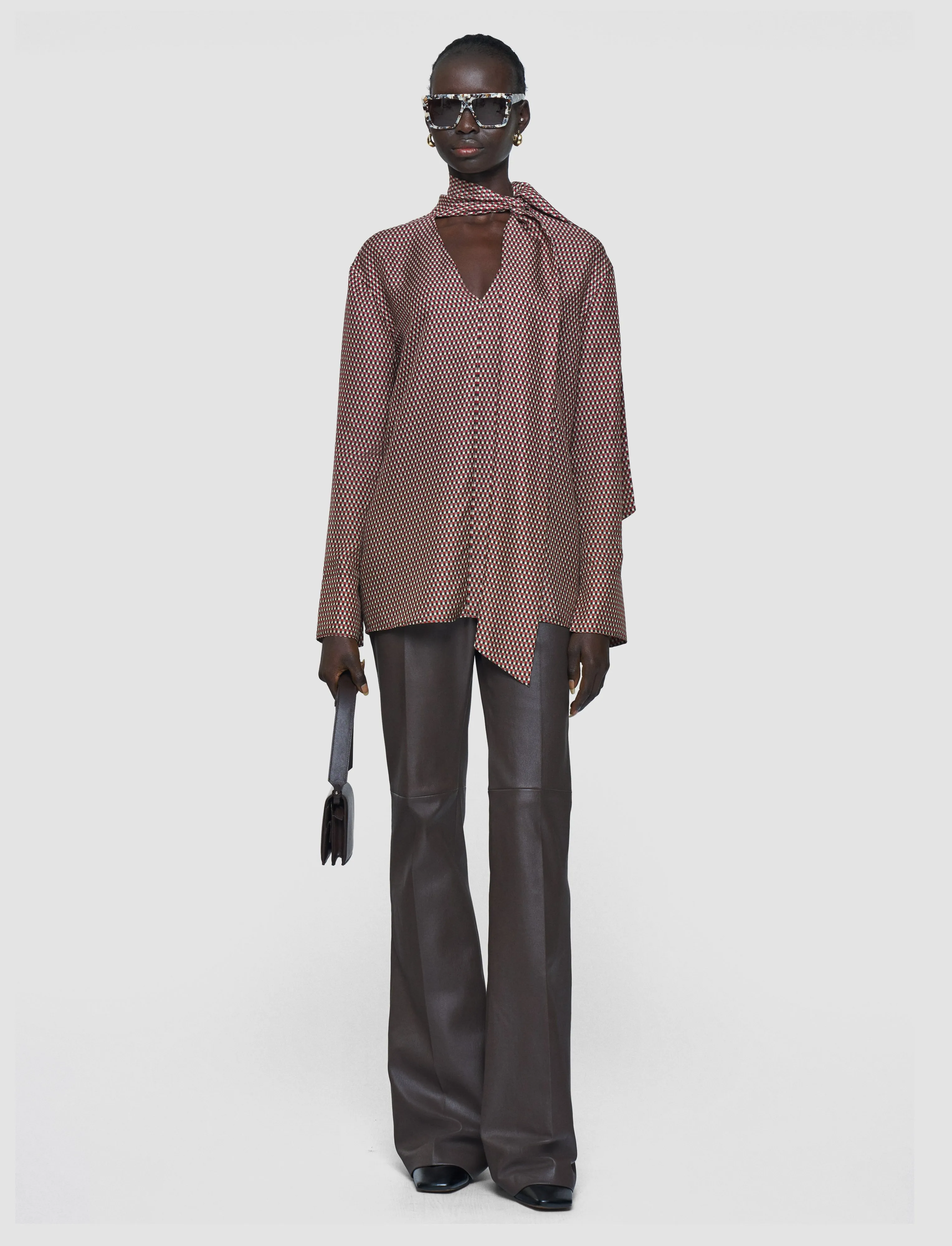 Adele Printed Silk Blend Blouse sold by Joseph product image thumbnail 2