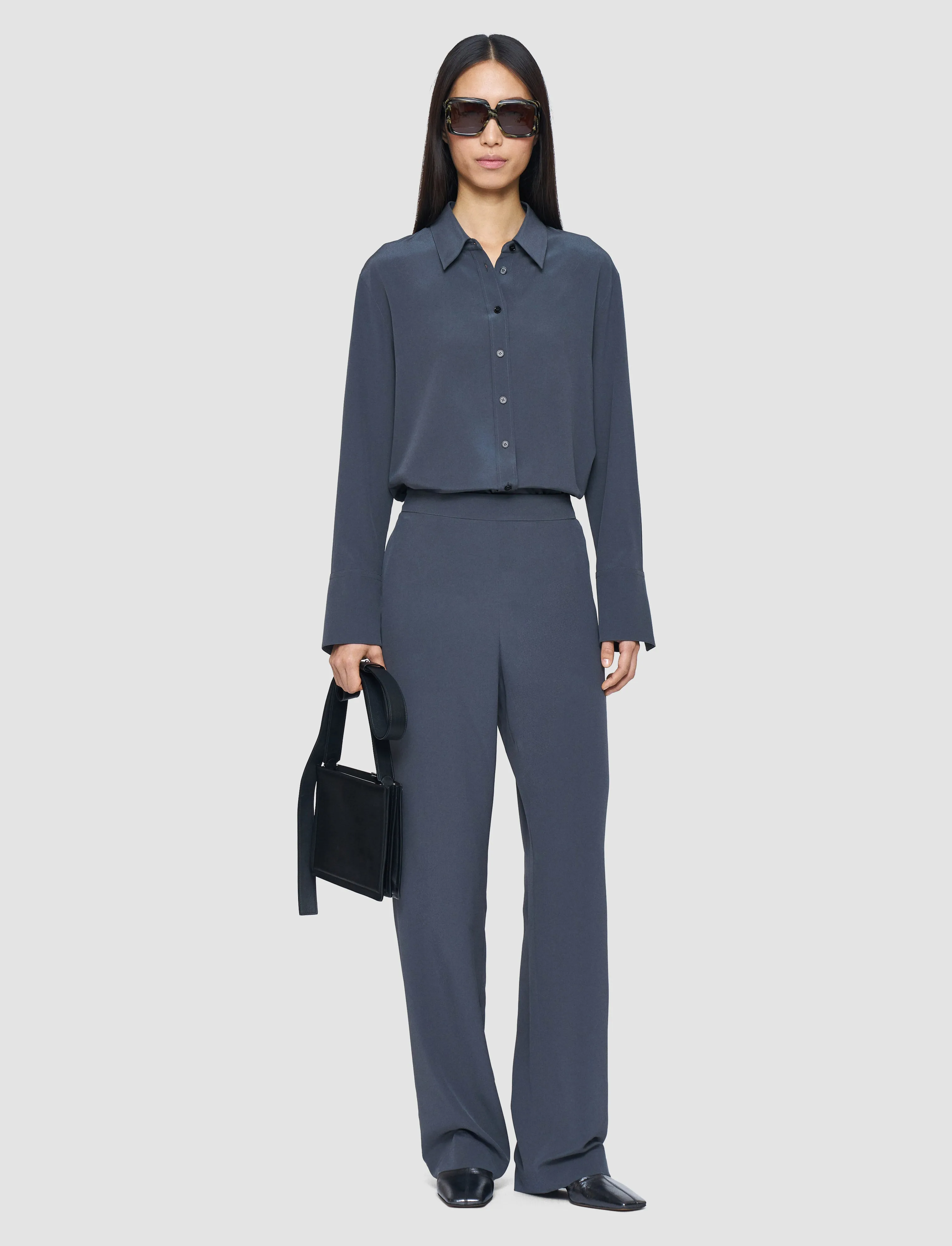 Sahel Crepe de Chine Silk Trousers sold by Joseph product image thumbnail 2