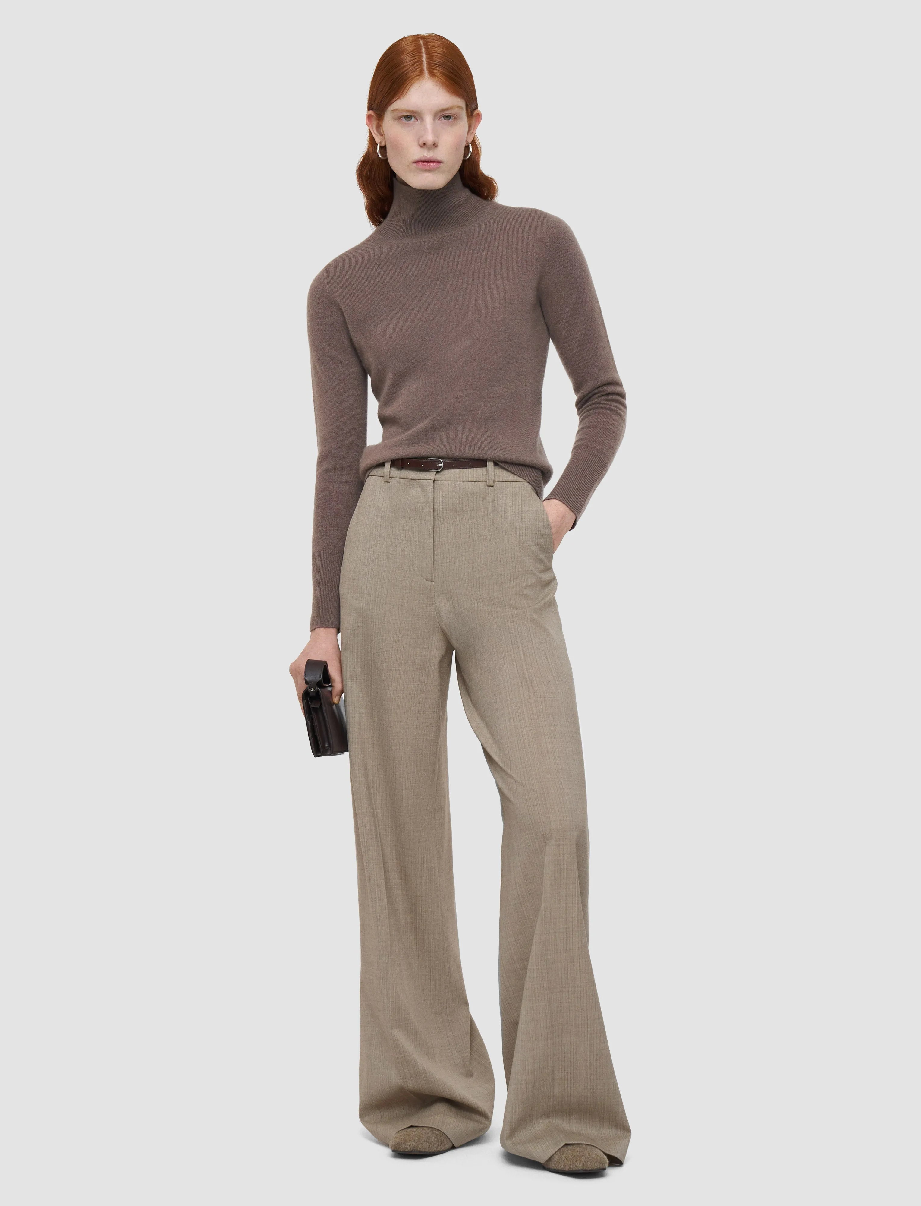 Alana Melange Wool Trousers sold by Joseph product image thumbnail 2