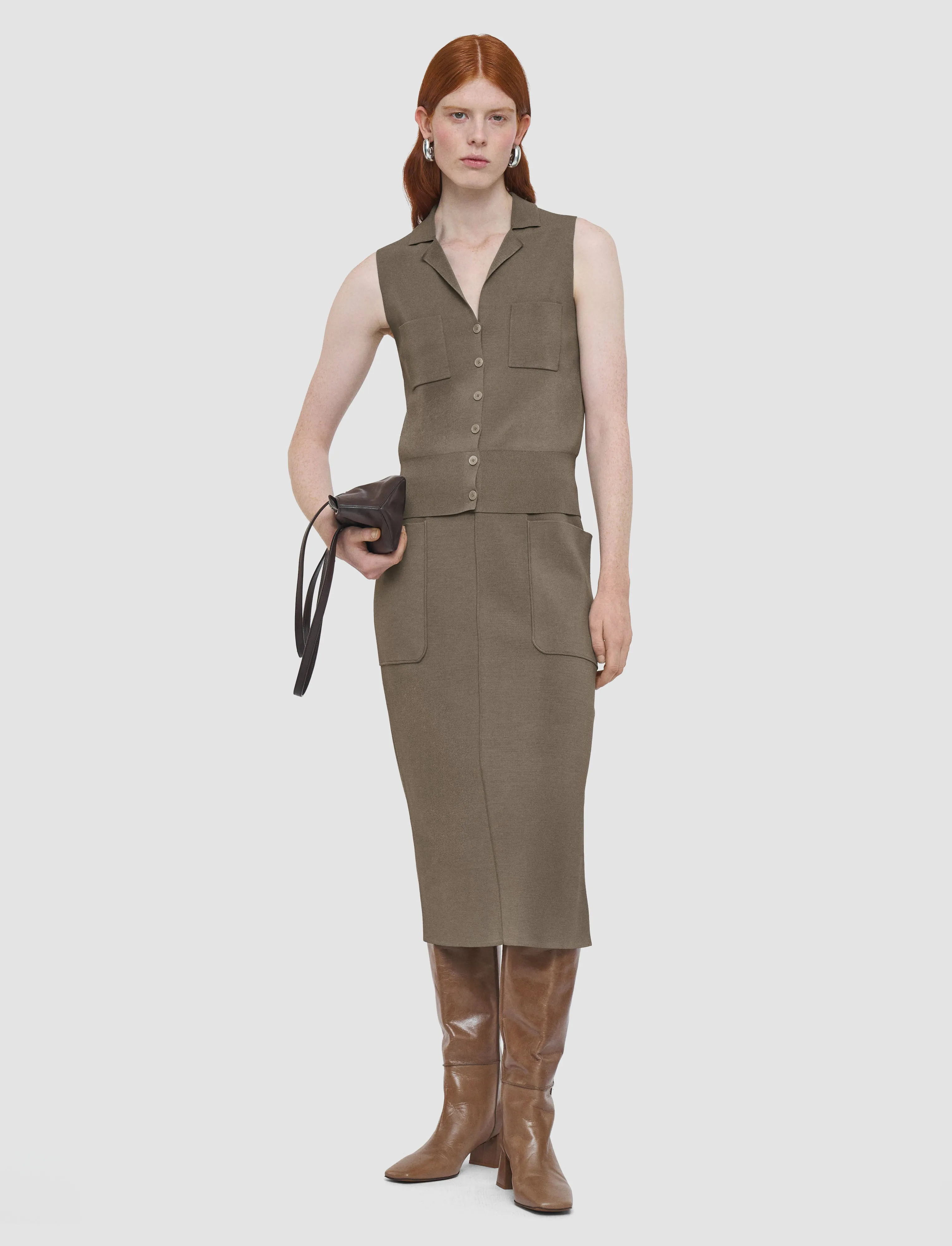 Milano Knit Stretch Vest sold by Joseph product image thumbnail 2