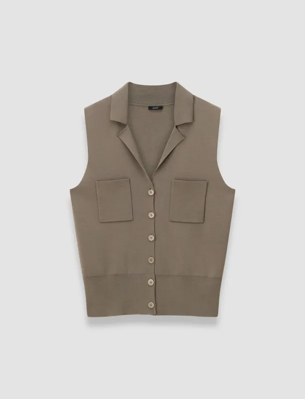 Milano Knit Stretch Vest sold by Joseph