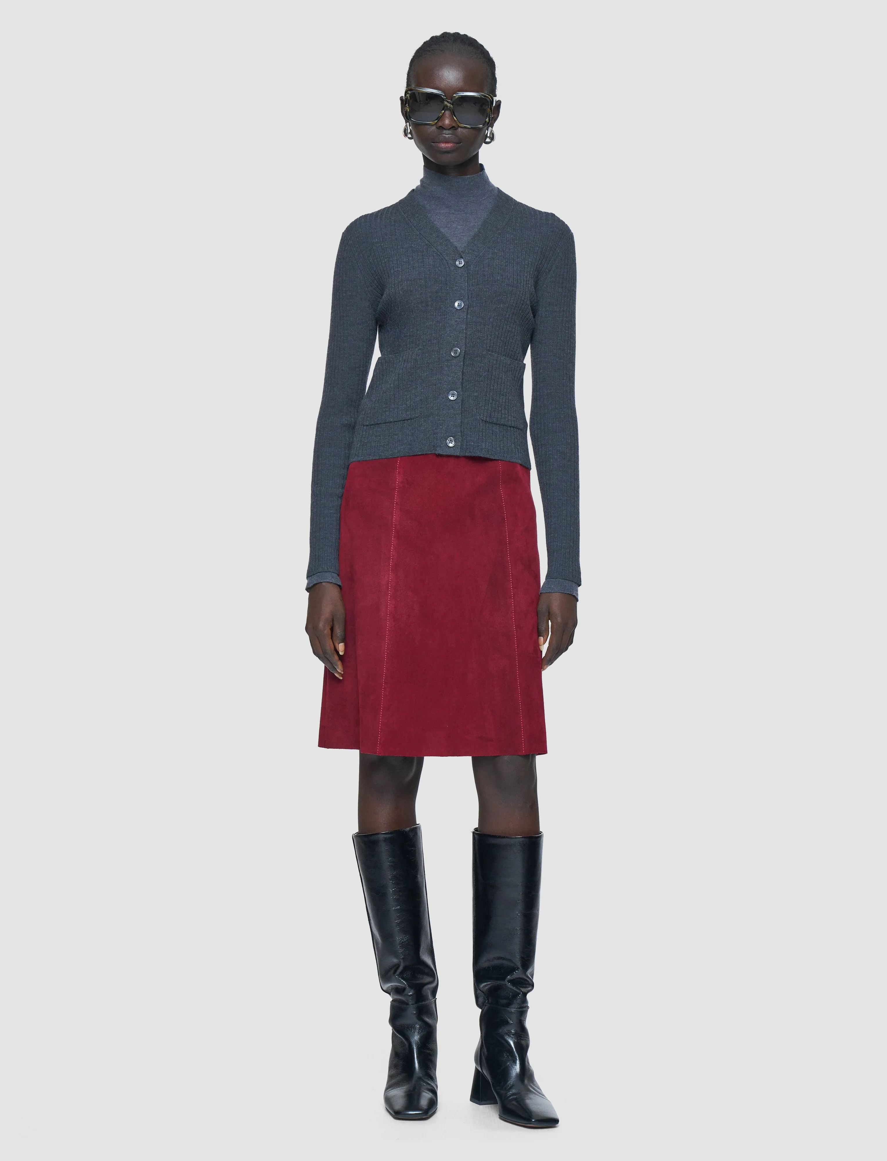 Merino Rib Knit Cardigan sold by Joseph product image thumbnail 2