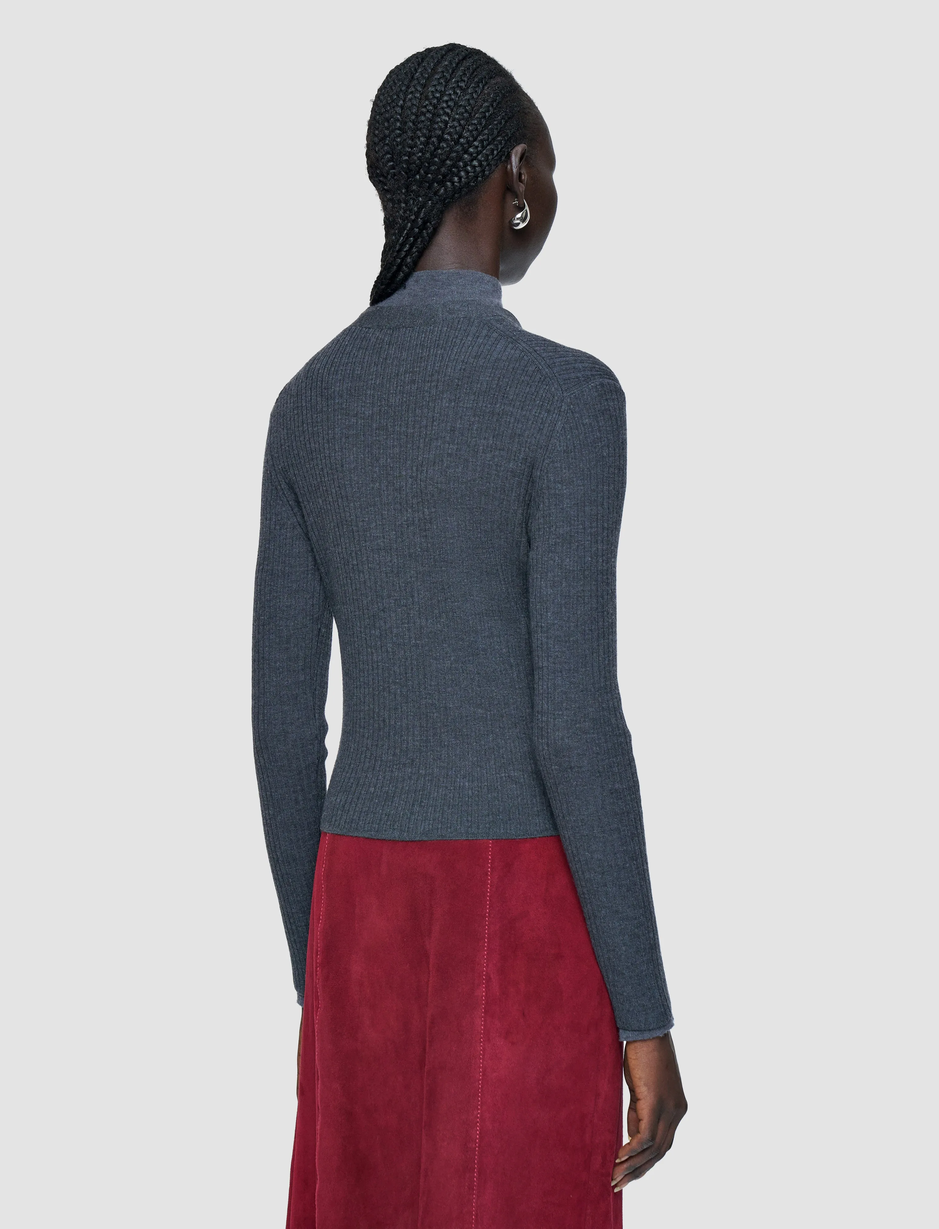 Merino Rib Knit Cardigan sold by Joseph product image thumbnail 4