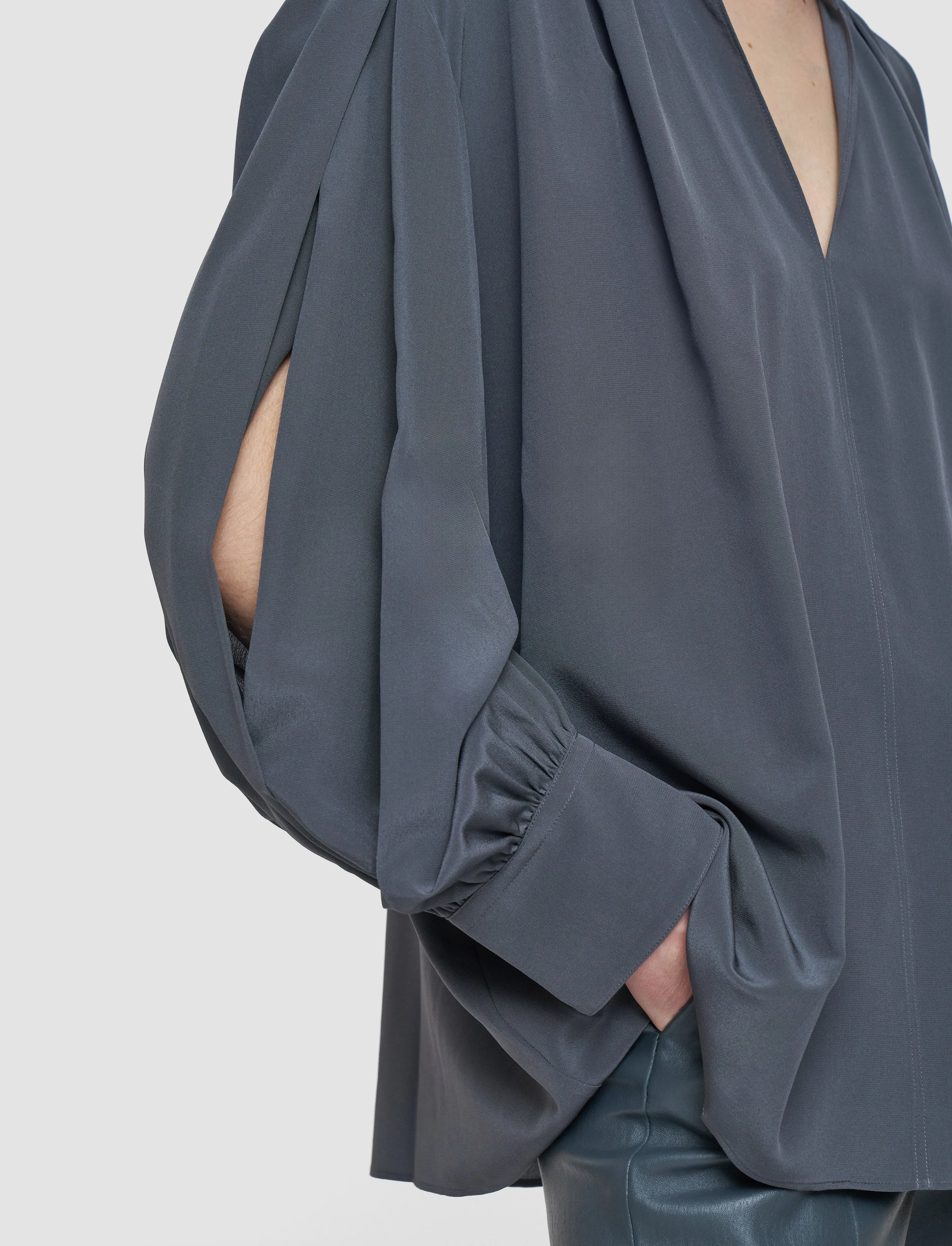 Blondel Crepe de Chine Silk Blouse sold by Joseph product image thumbnail 5