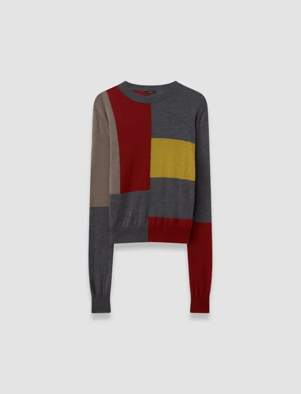 Overlay Cashair Round Neck Jumper sold by Joseph