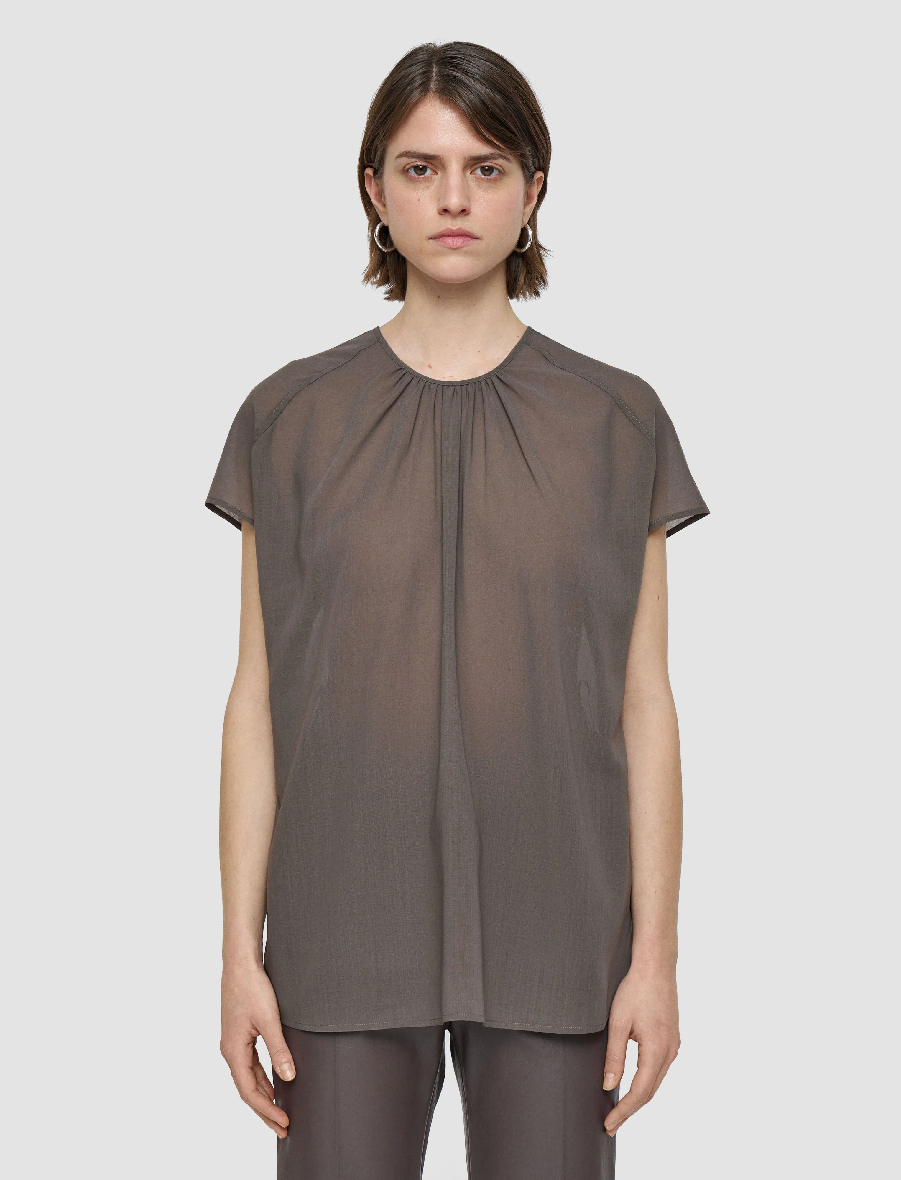 Broca Sheer Fine Wool Blouse sold by Joseph product image thumbnail 3