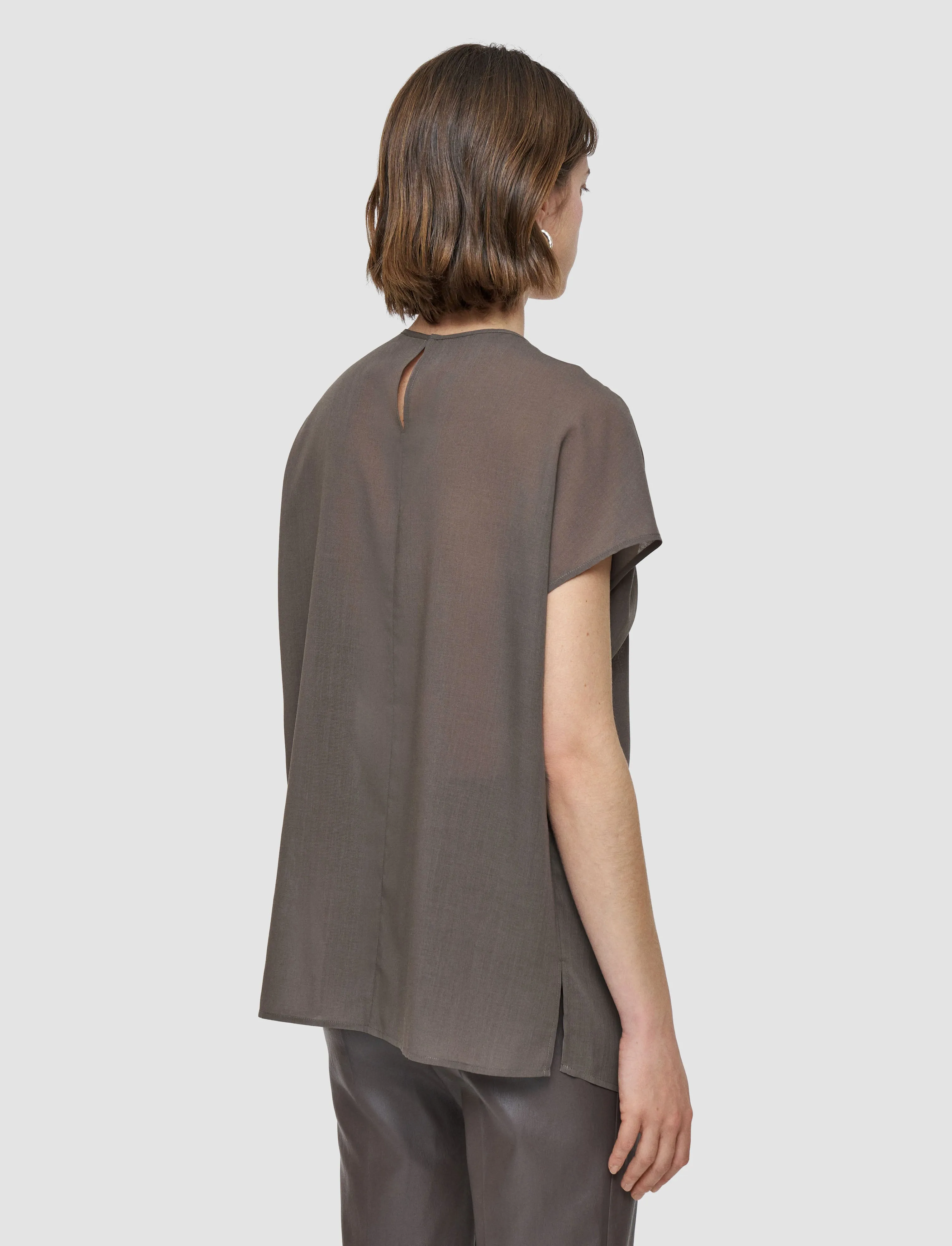 Broca Sheer Fine Wool Blouse sold by Joseph product image thumbnail 4