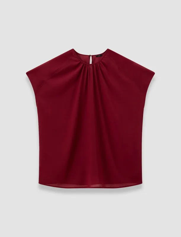 Broca Sheer Fine Wool Blouse sold by Joseph