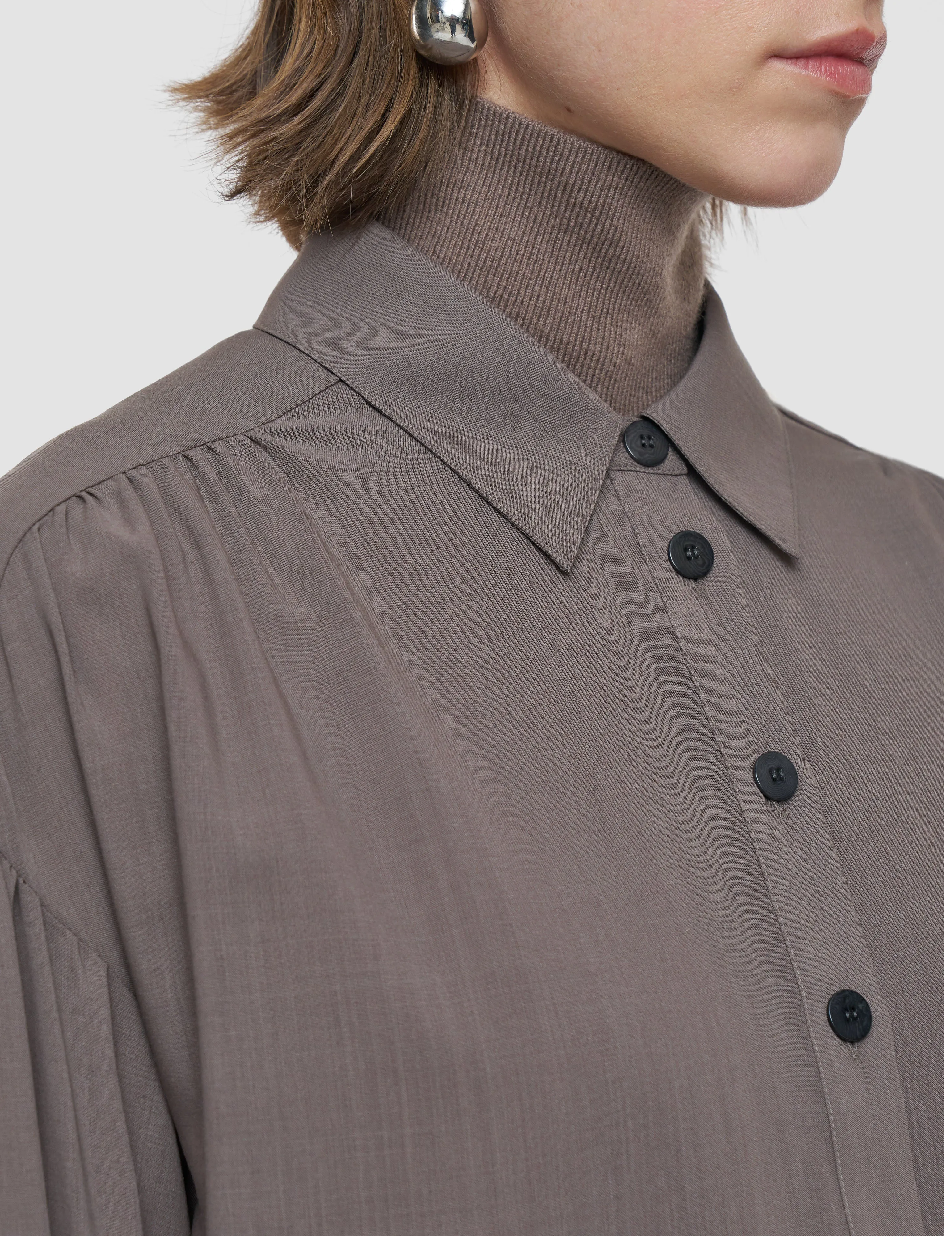 Anais Sheer Fine Wool Blouse sold by Joseph product image thumbnail 5