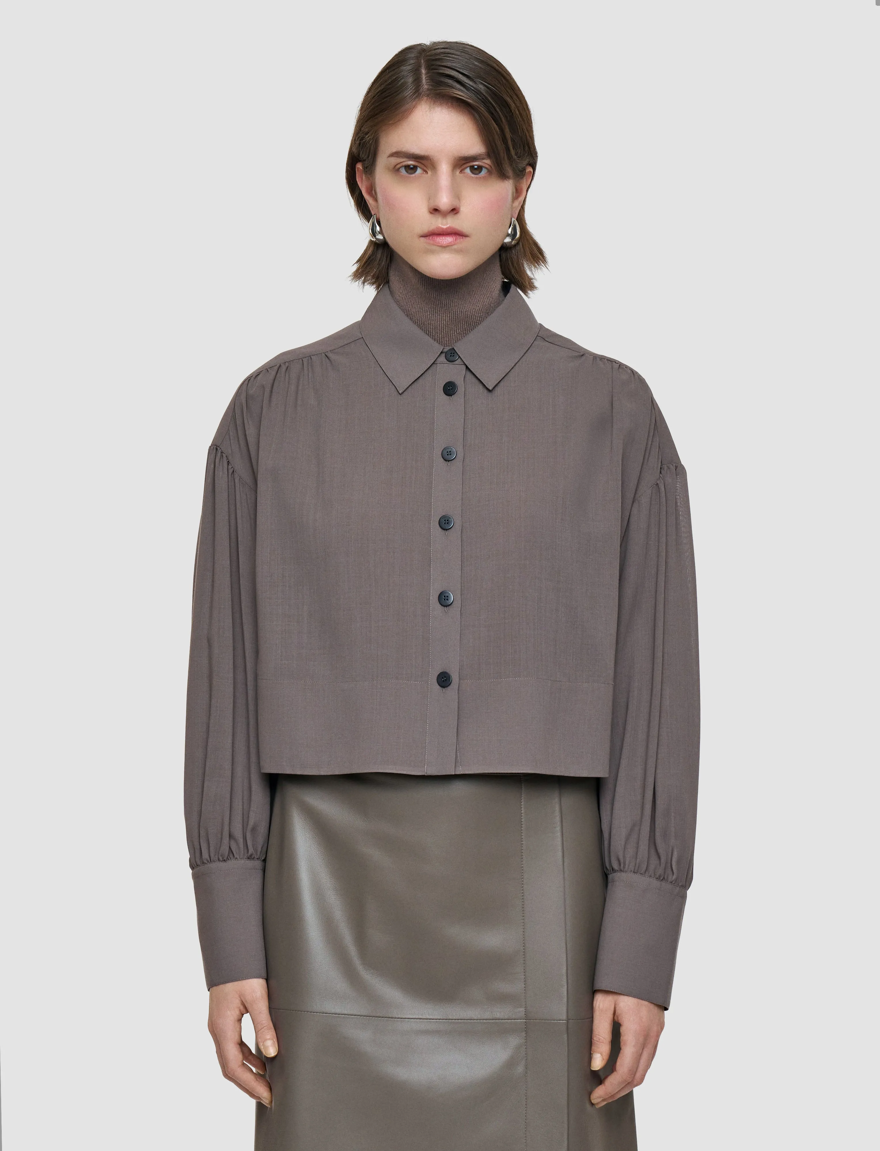 Anais Sheer Fine Wool Blouse sold by Joseph product image thumbnail 3