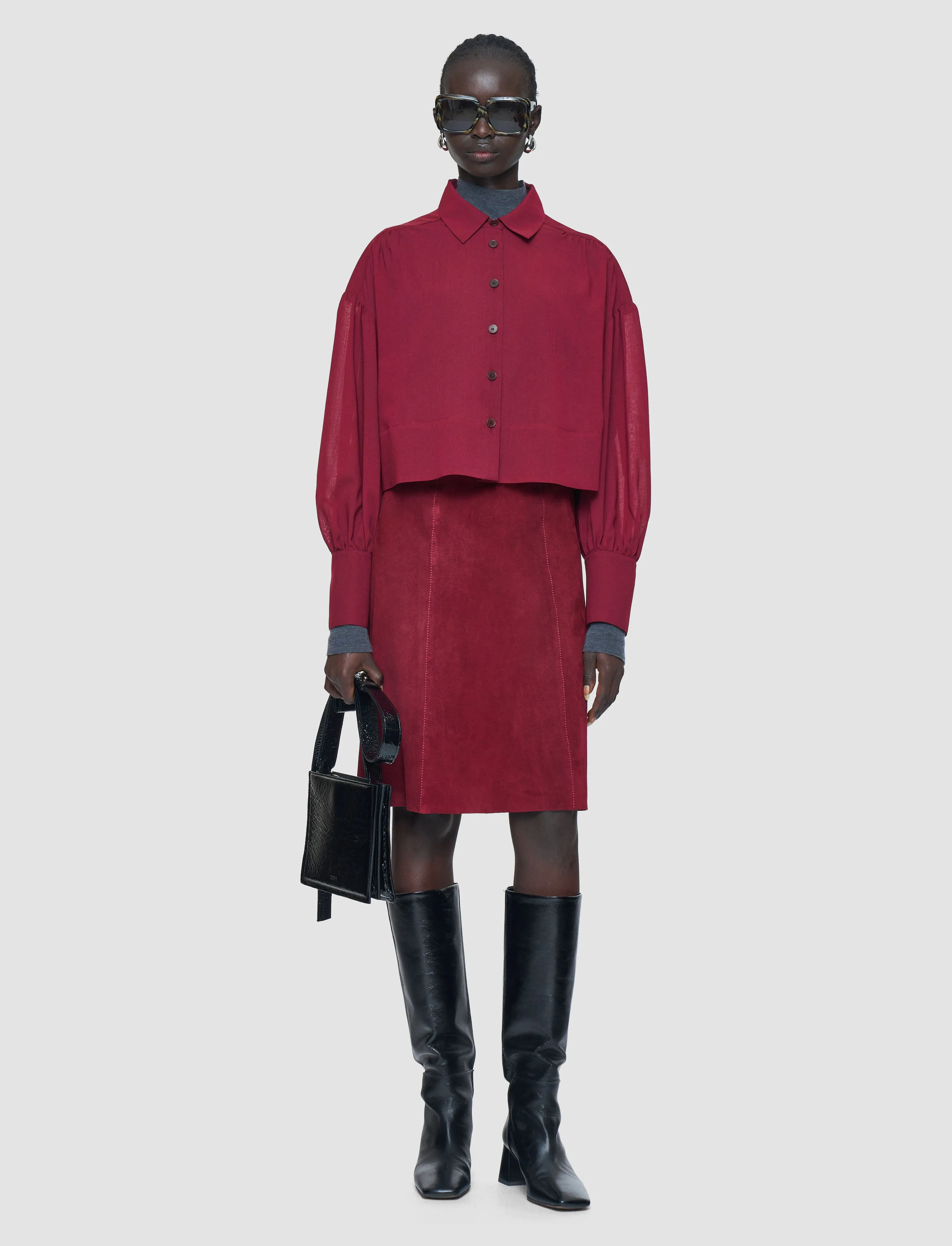 Anais Sheer Fine Wool Blouse sold by Joseph product image thumbnail 2