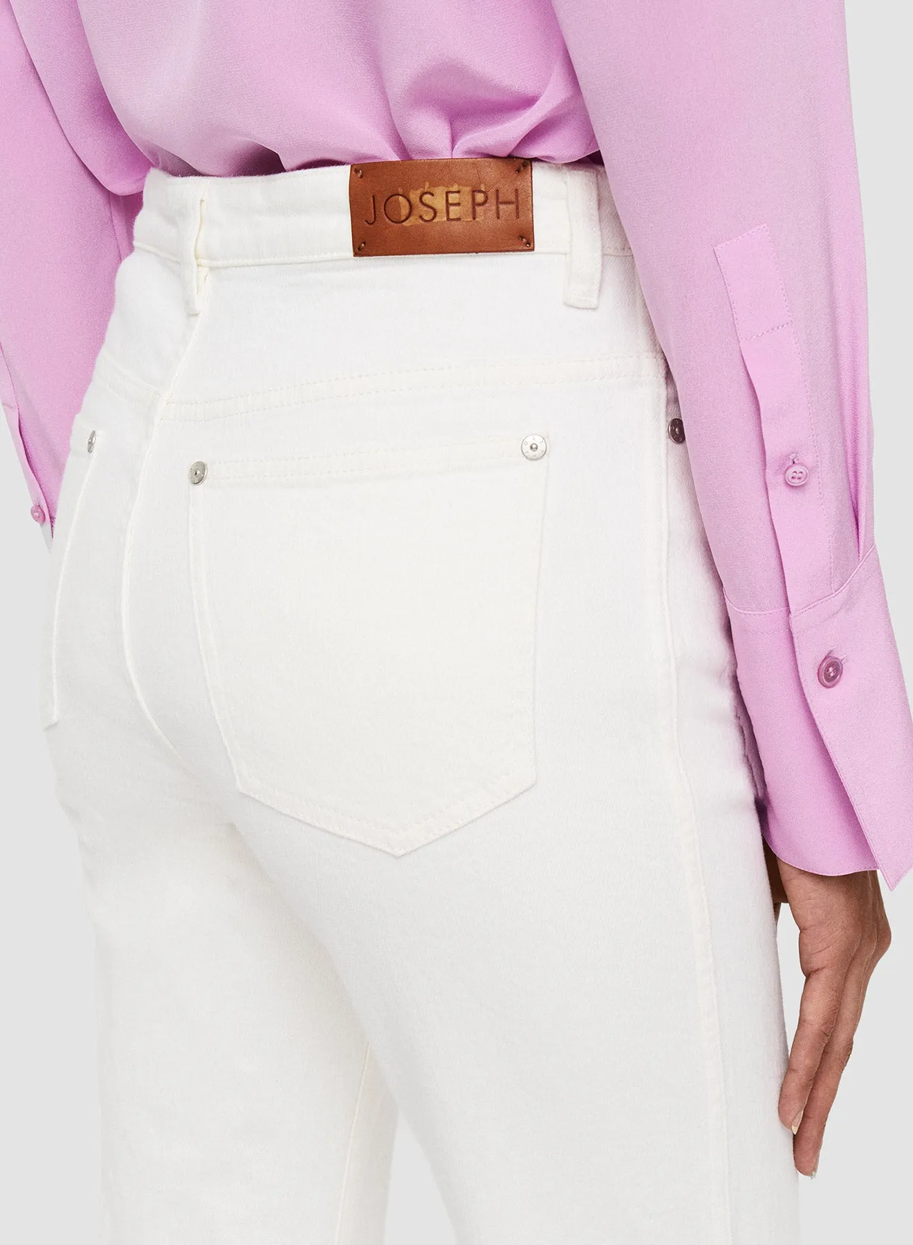 Denim Stretch Bond Trousers sold by Joseph product image thumbnail 5