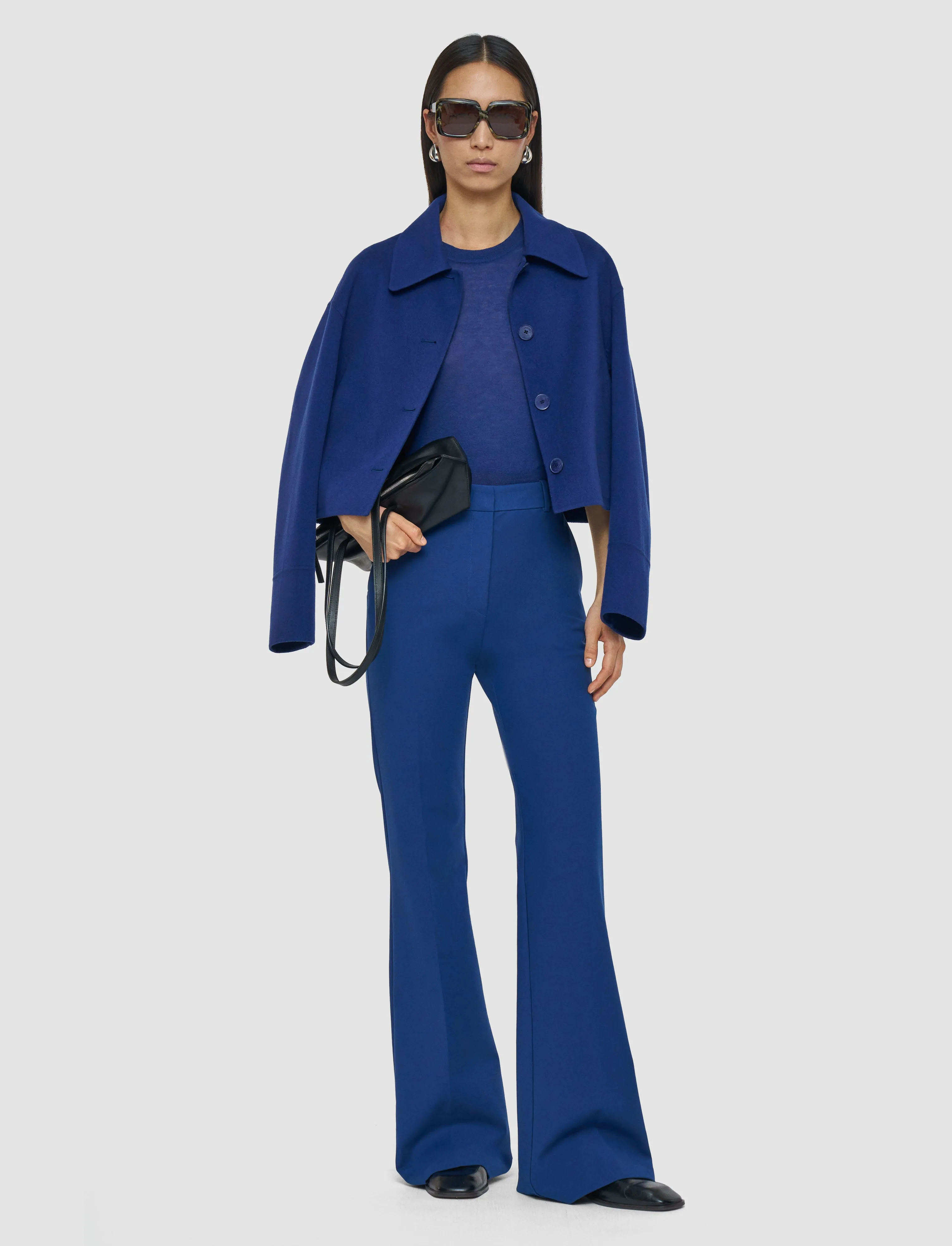 Bi-Stretch Toile Tafira Trousers sold by Joseph product image thumbnail 2