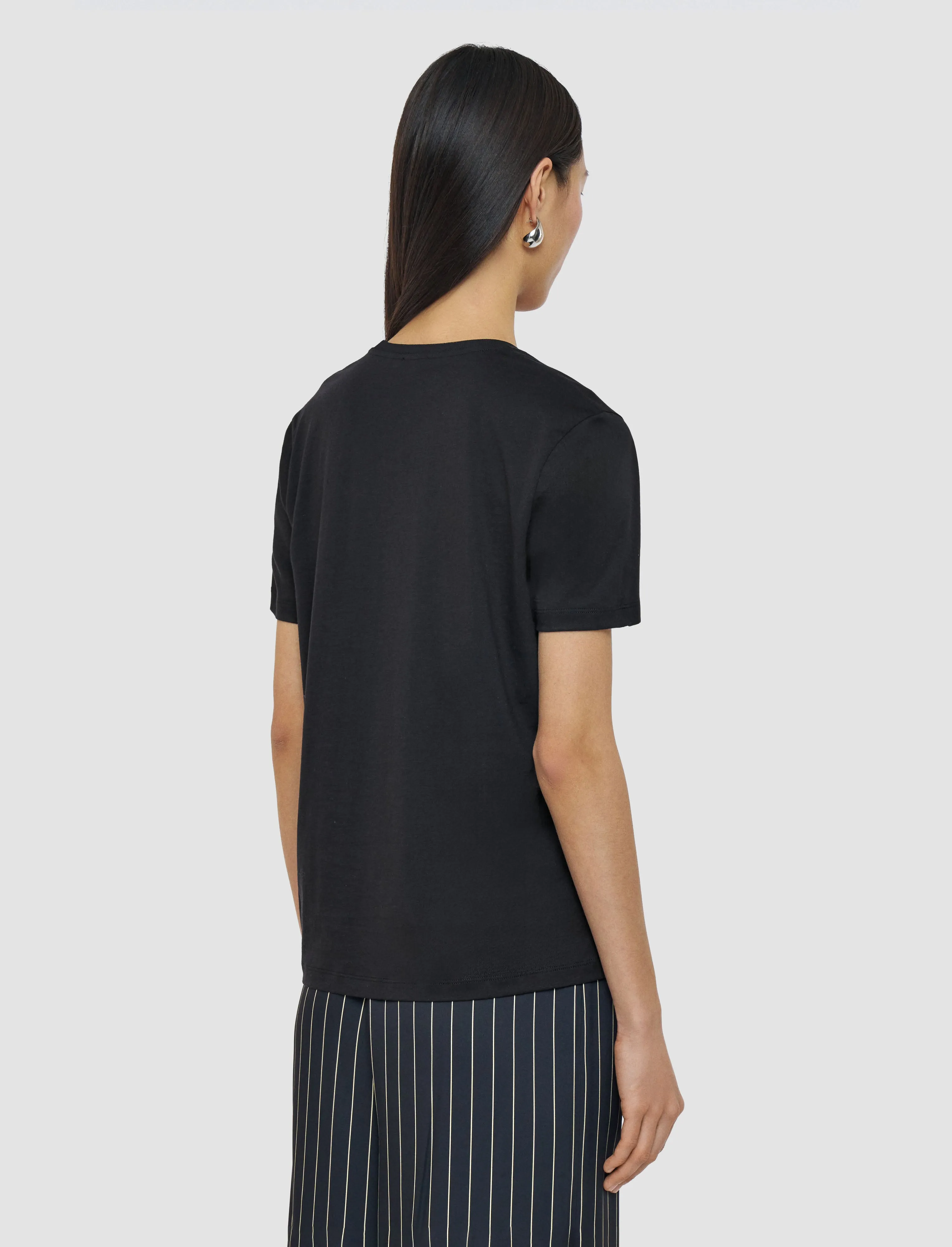 Cotton Silk Jersey T-Shirt sold by Joseph product image thumbnail 4