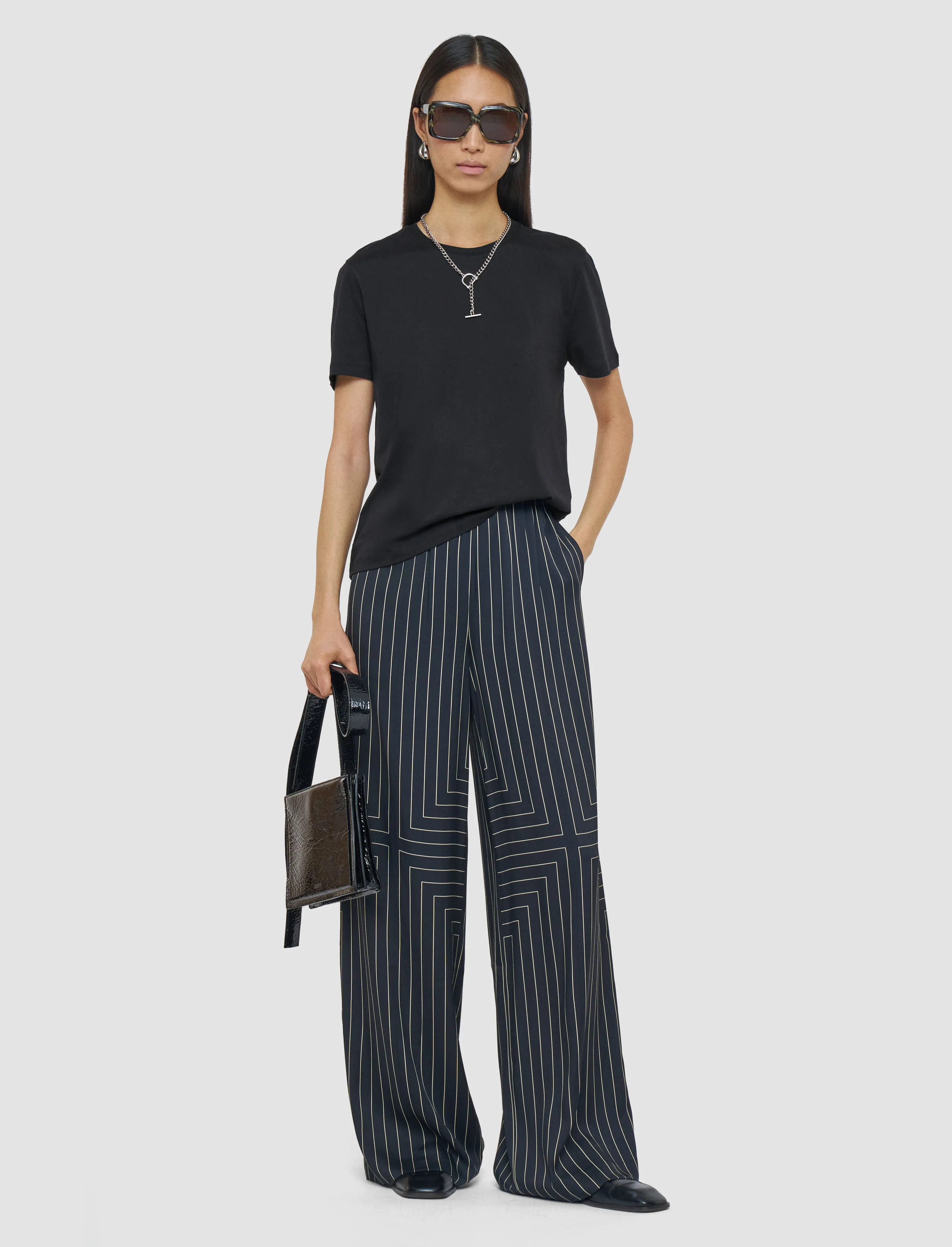 Cotton Silk Jersey T-Shirt sold by Joseph product image thumbnail 2