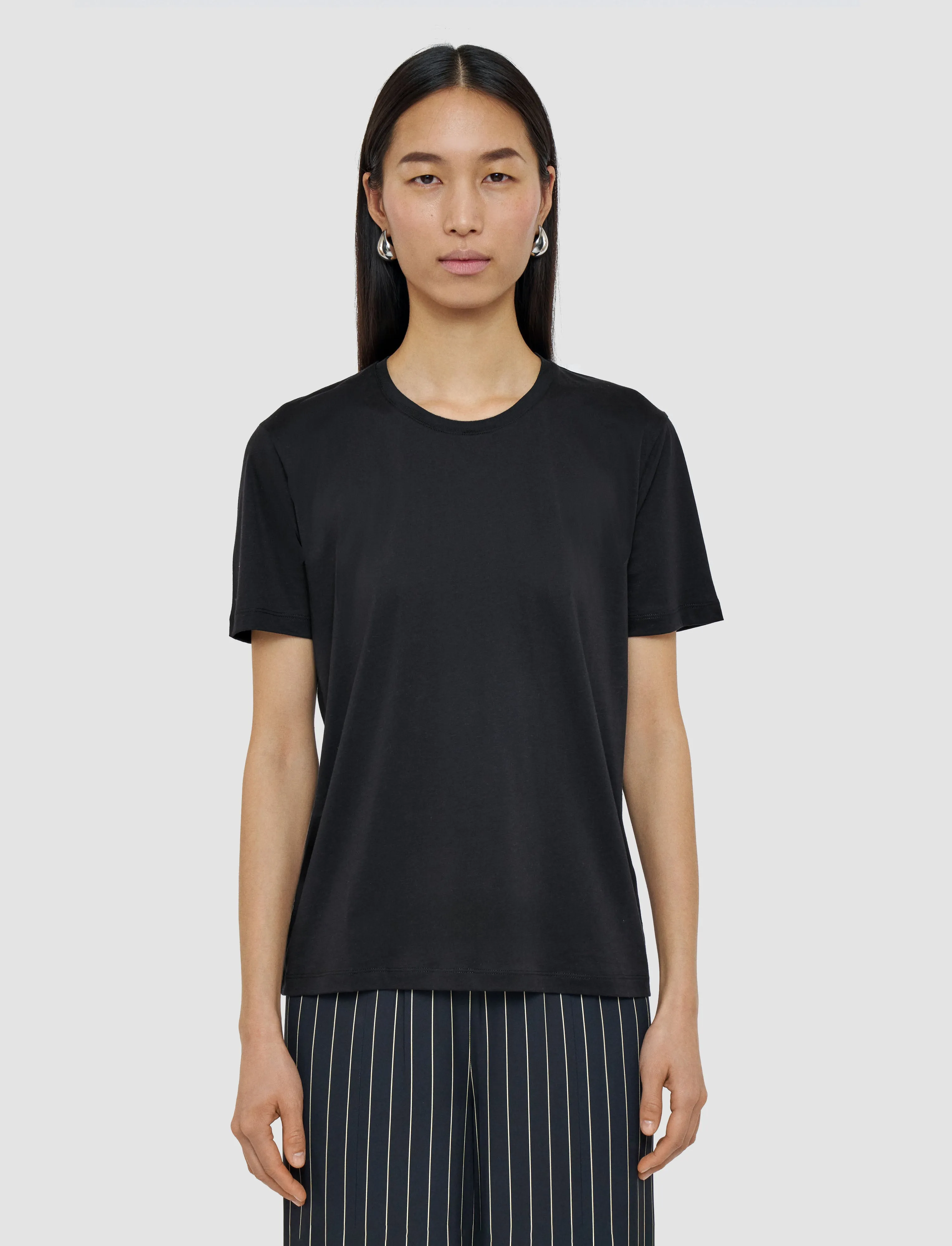 Cotton Silk Jersey T-Shirt sold by Joseph product image thumbnail 3