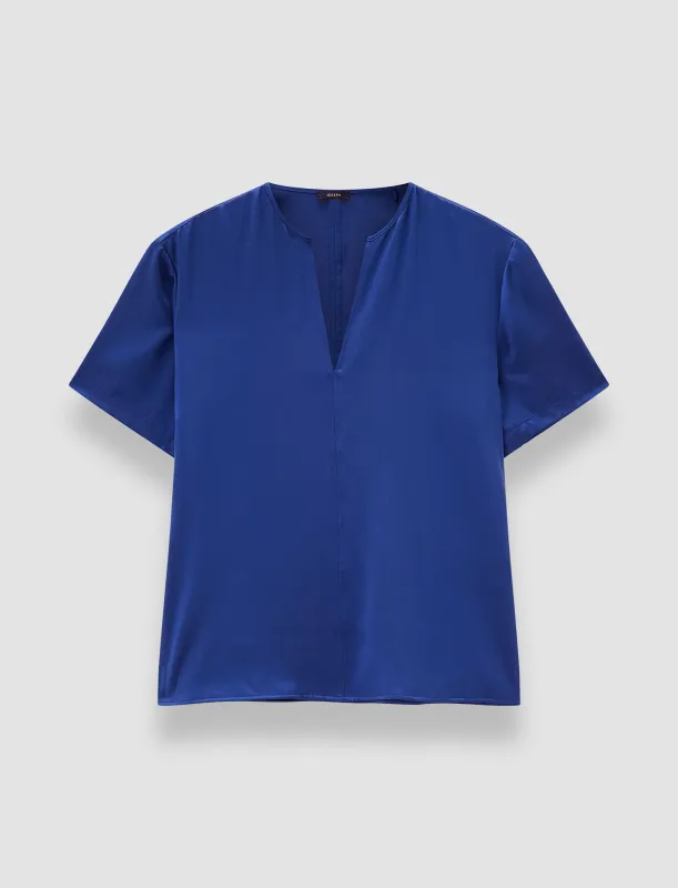 Gala Silk Satin Blouse sold by Joseph