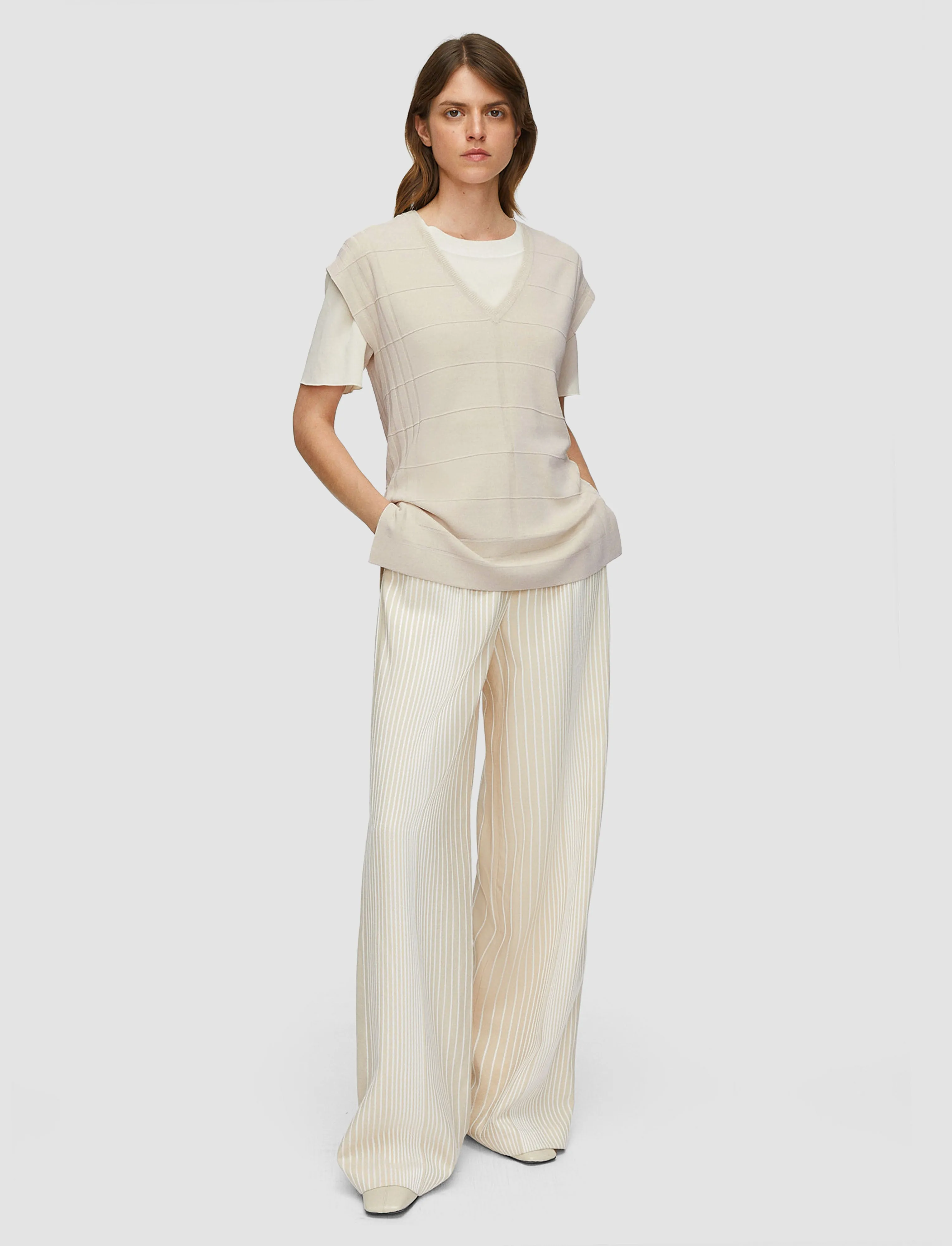 Viscose Grid Knit Top sold by Joseph product image thumbnail 2