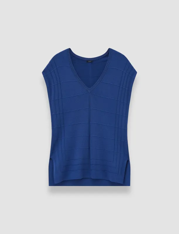 Viscose Grid Knit Top sold by Joseph