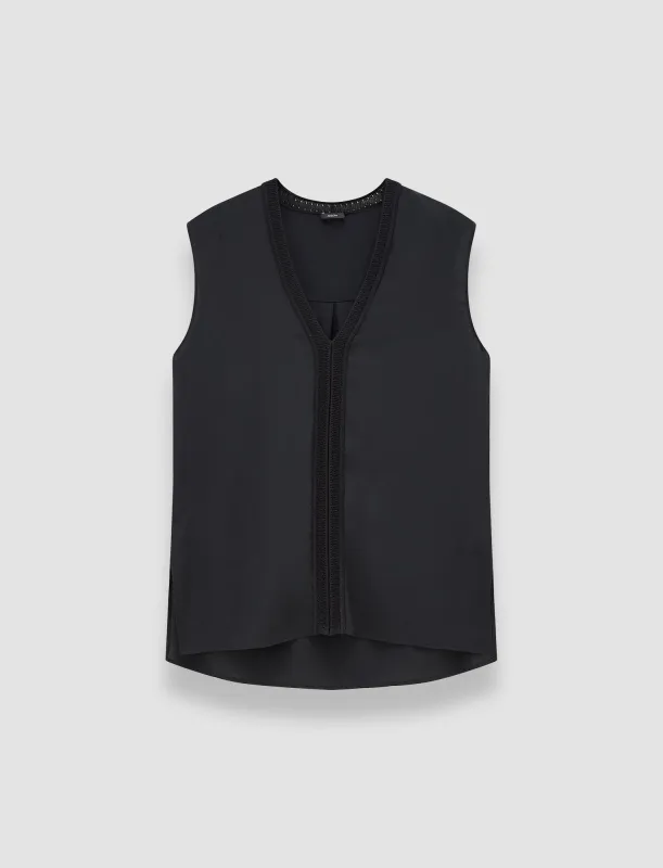 Louis Crepe de Soie Silk Blouse sold by Joseph