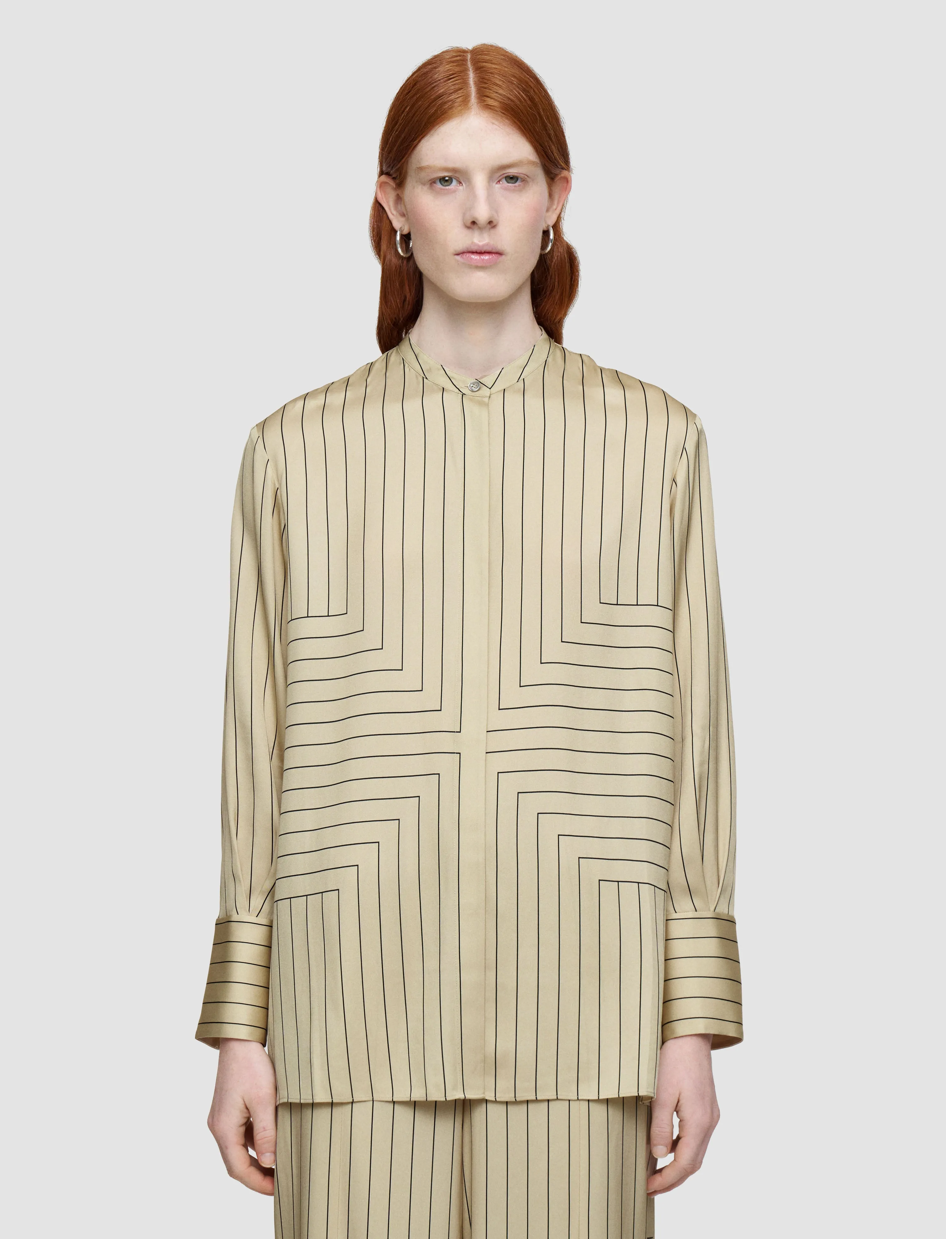Athena Geometric Print Silk Blouse sold by Joseph product image thumbnail 3