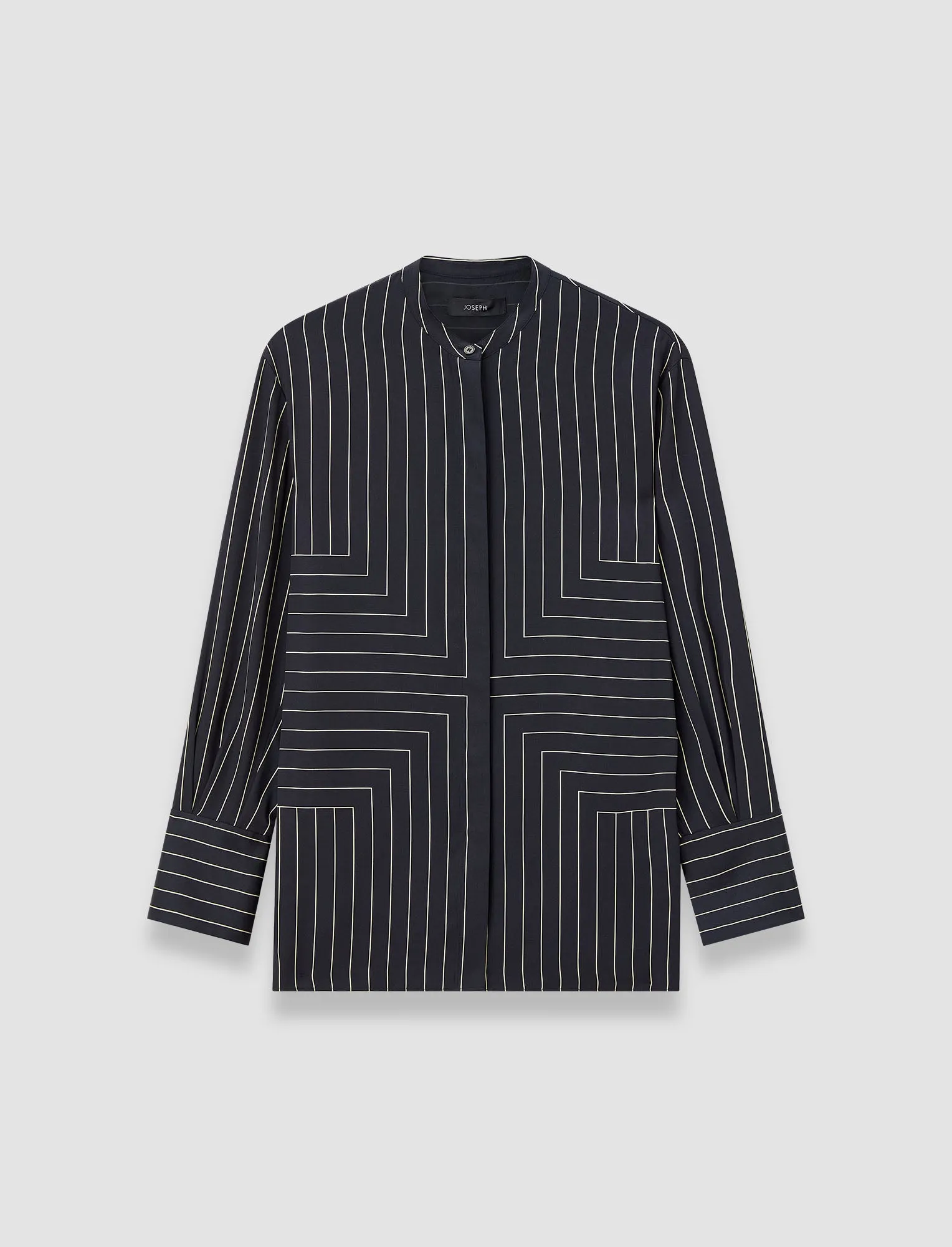 Athena Geometric Print Silk Blouse sold by Joseph