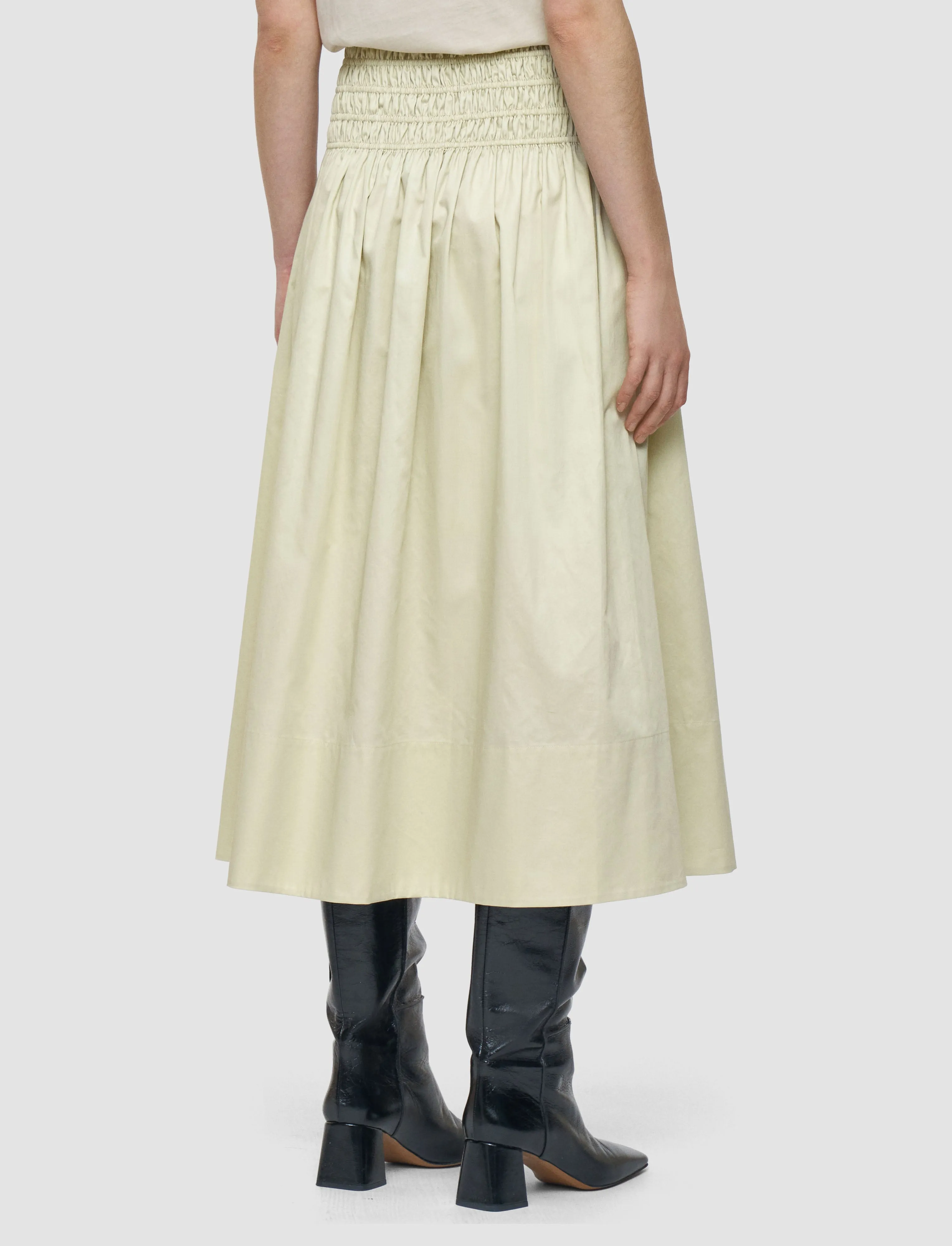 Leonie Cotton Sateen Skirt sold by Joseph product image thumbnail 3