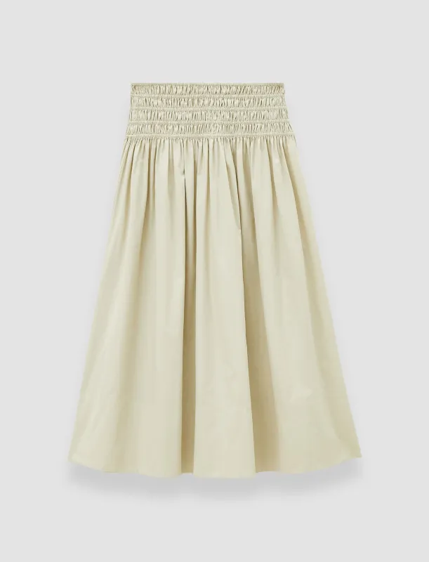Leonie Cotton Sateen Skirt made by Joseph