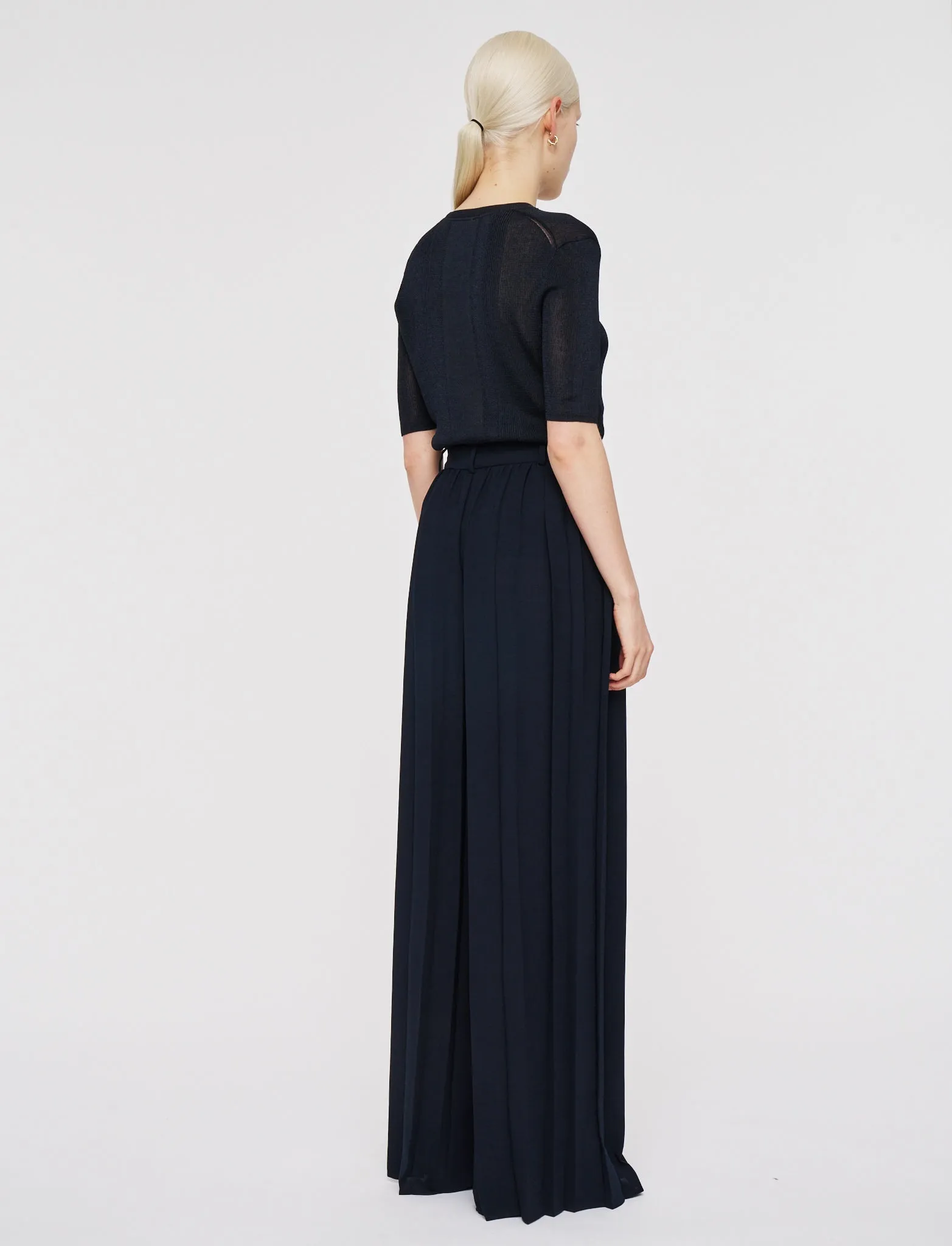 Tibre Airy Plissé Trousers sold by Joseph product image thumbnail 2