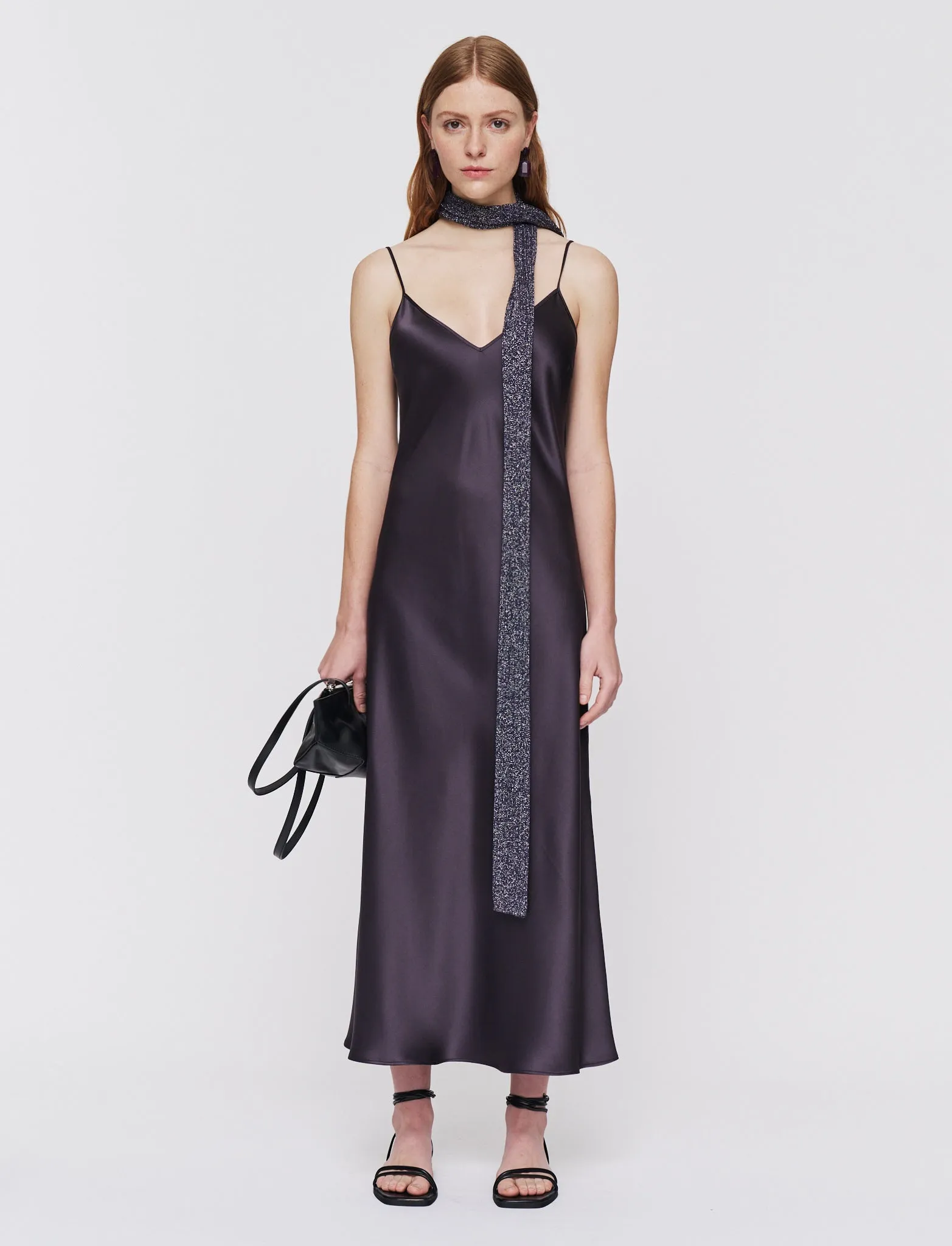 Clea Silk Satin Dress sold by Joseph
