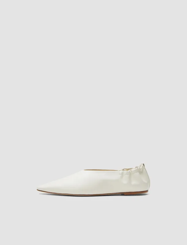 Leather Pointy Ballerina Shoes sold by Joseph