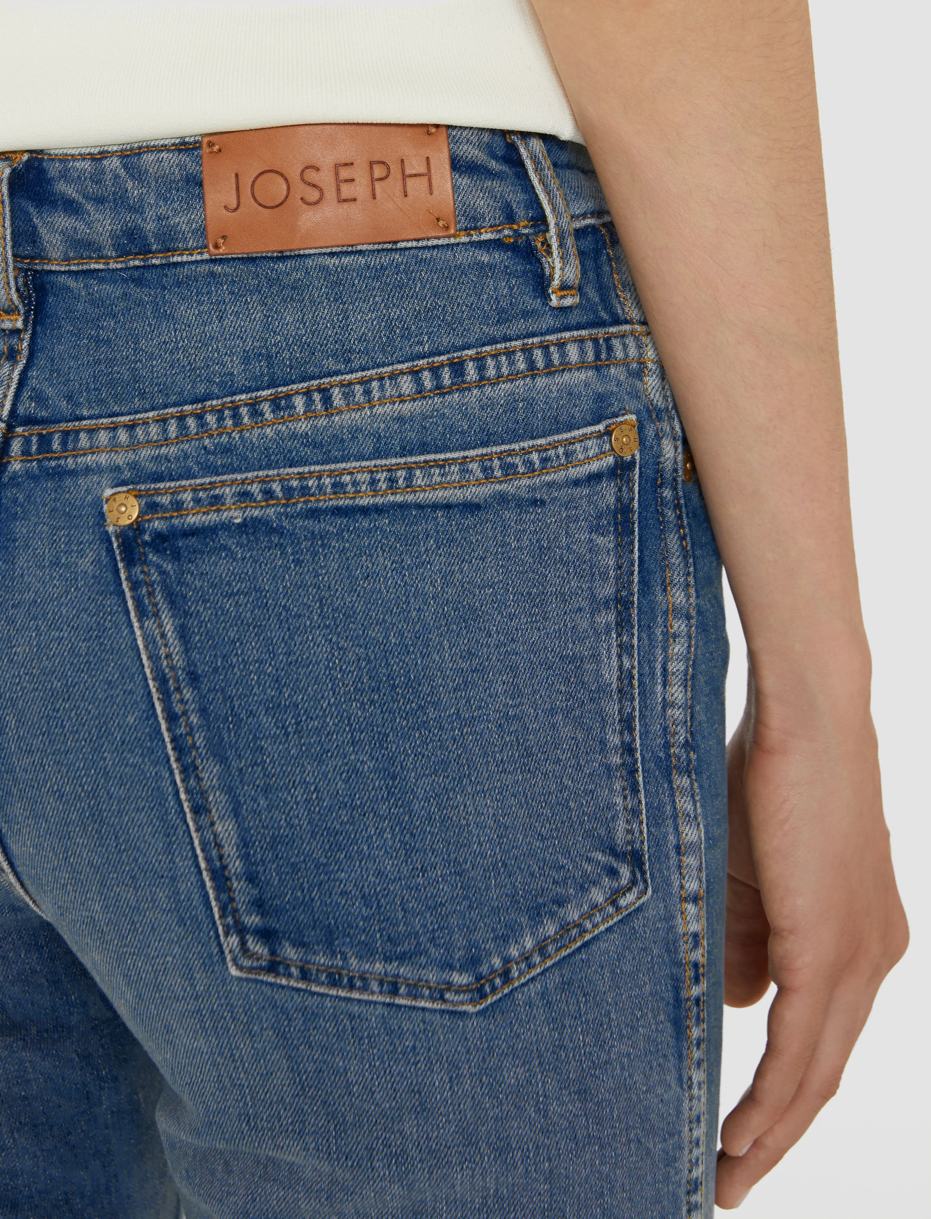 Denim Stretch York Trousers sold by Joseph product image thumbnail 5