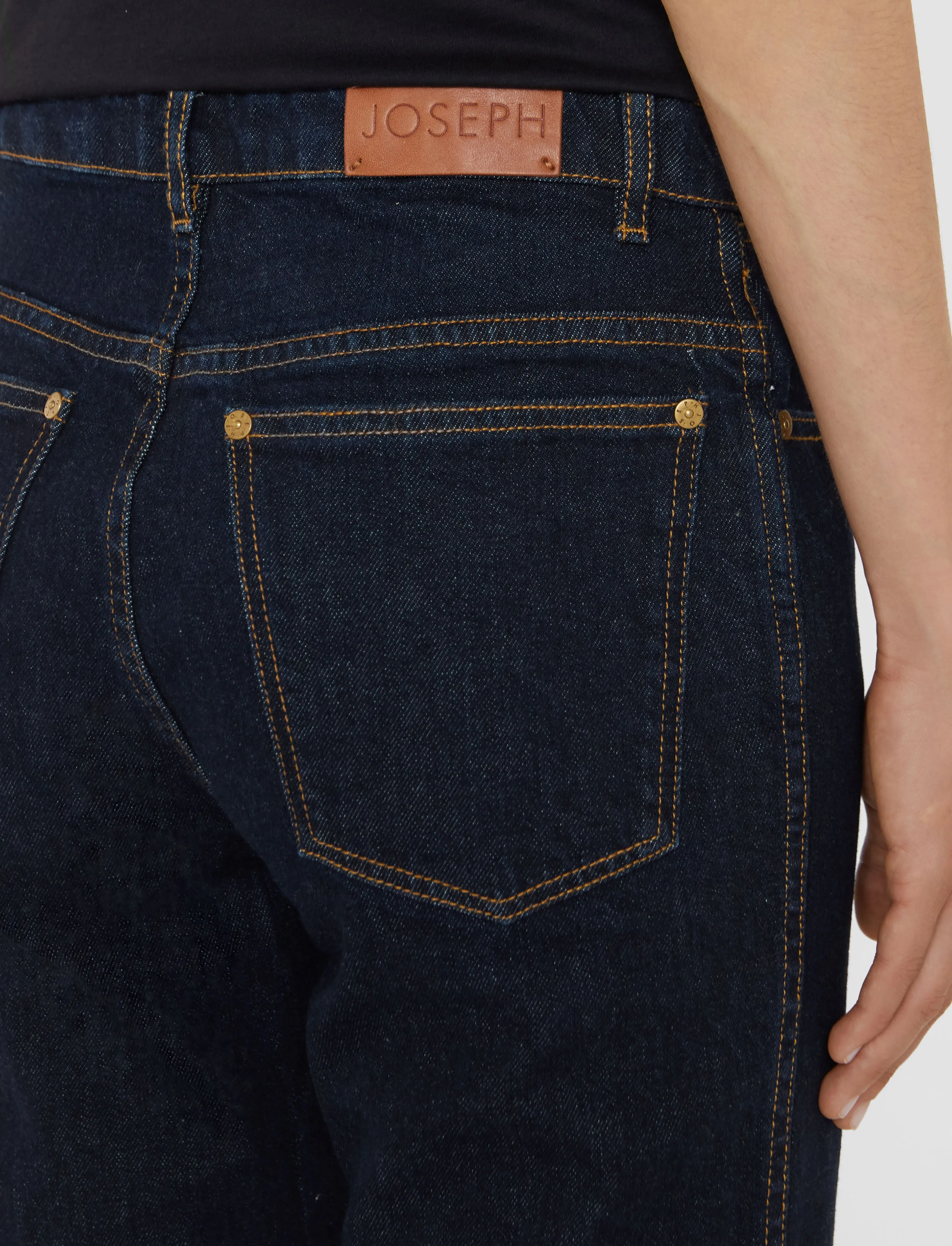 Denim Stretch Bond Trousers sold by Joseph product image thumbnail 5