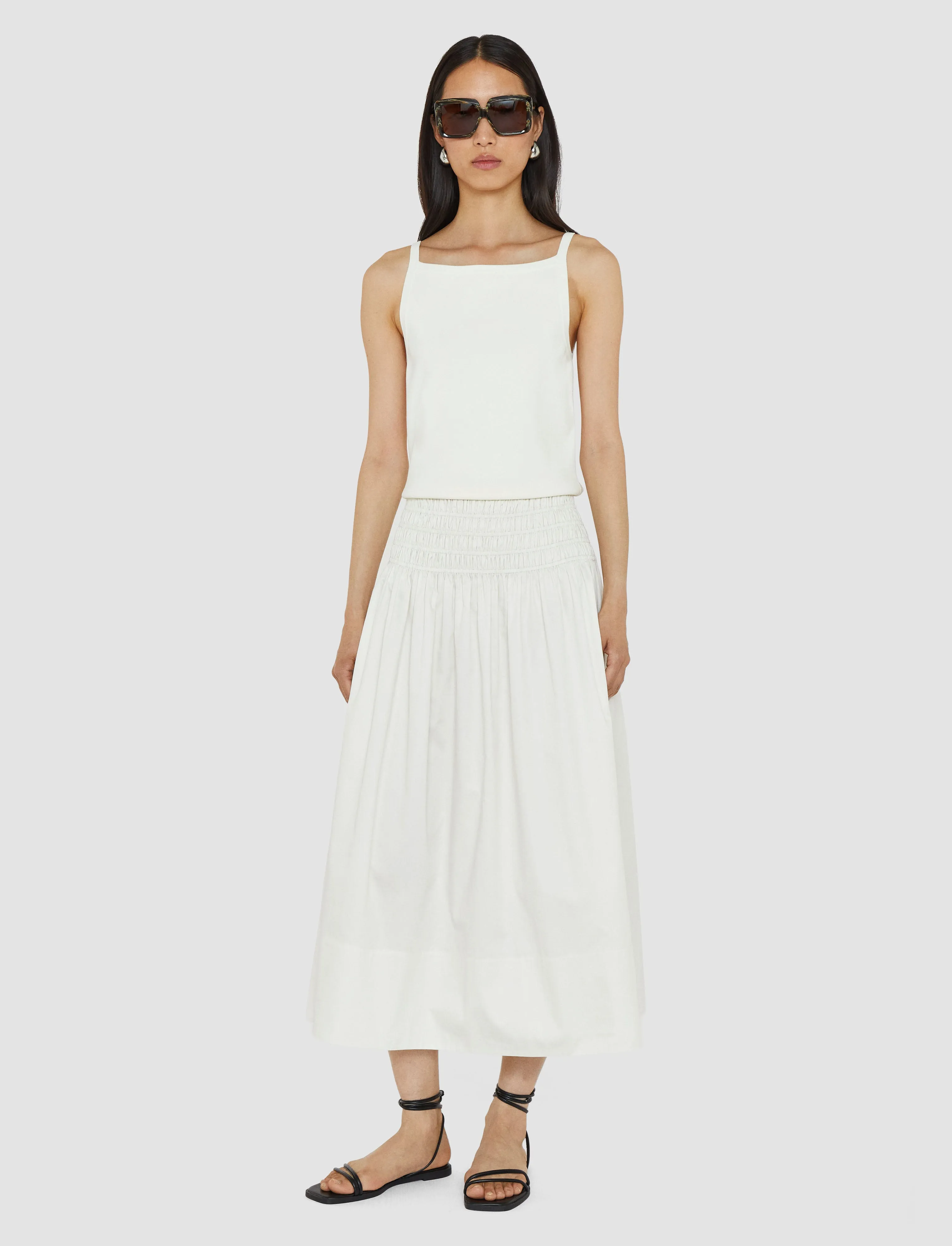 Leonie Cotton Sateen Skirt sold by Joseph product image thumbnail 2