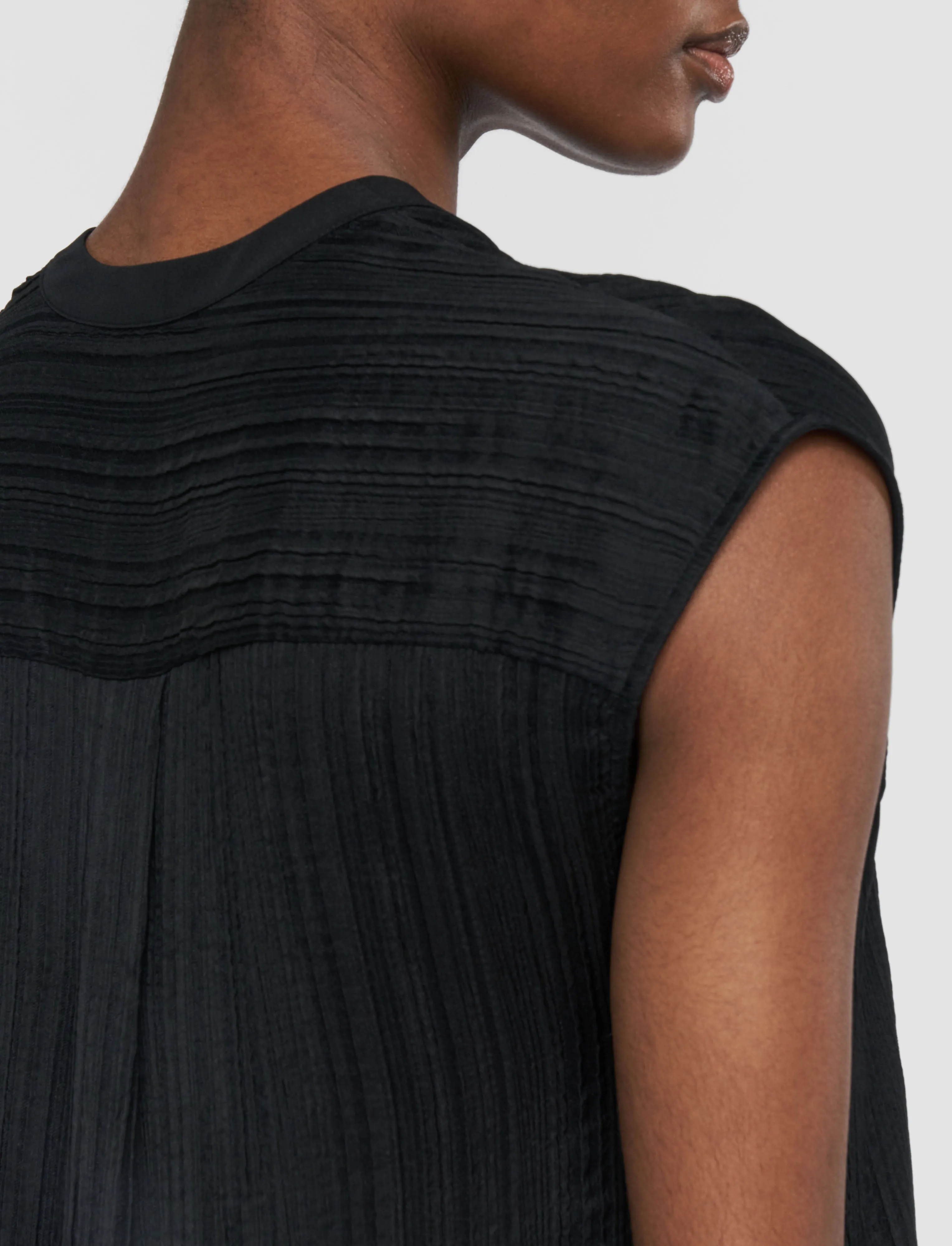 Lucien Pleat Jacquard Blouse sold by Joseph product image thumbnail 5