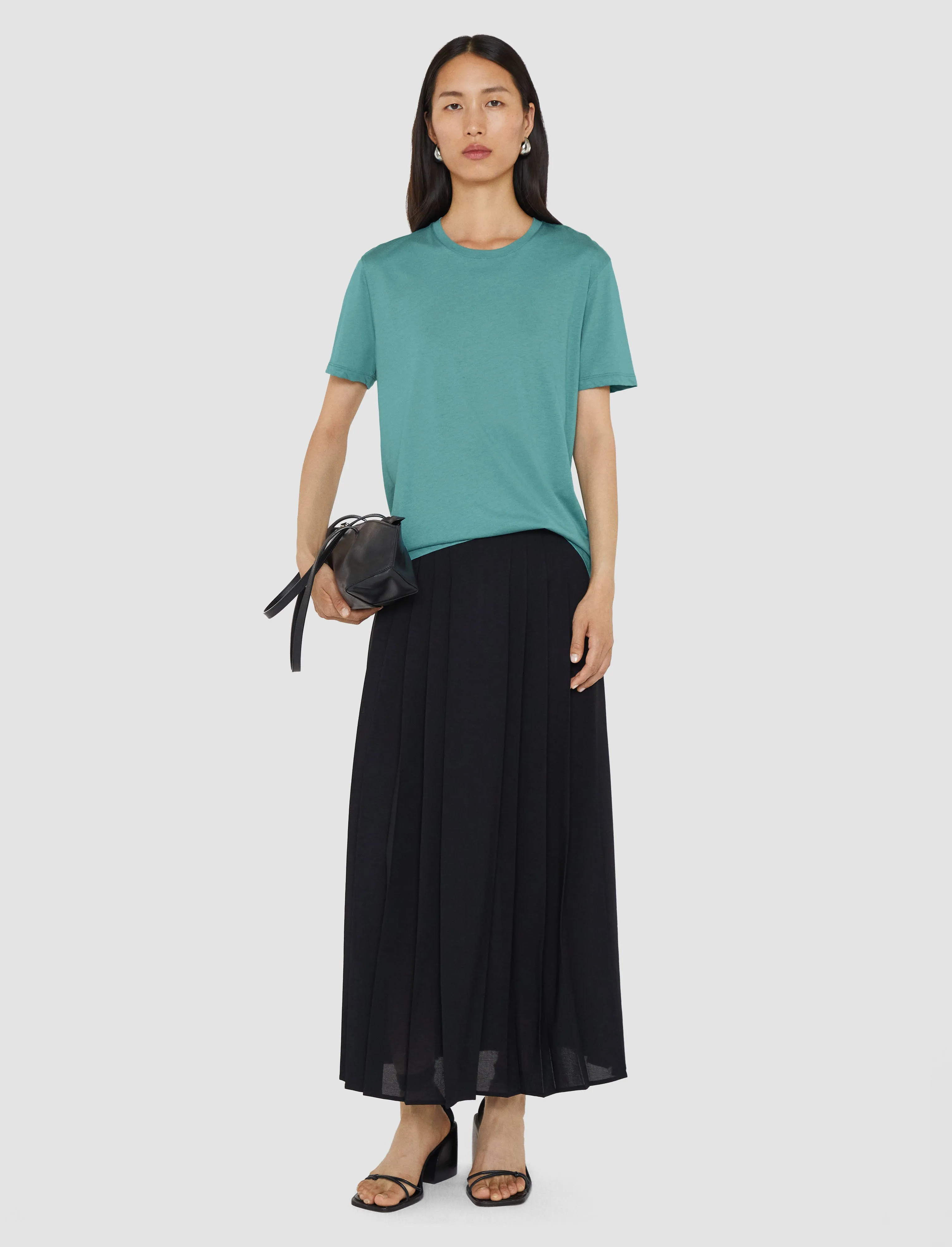 Cotton Silk Jersey T-Shirt sold by Joseph product image thumbnail 2