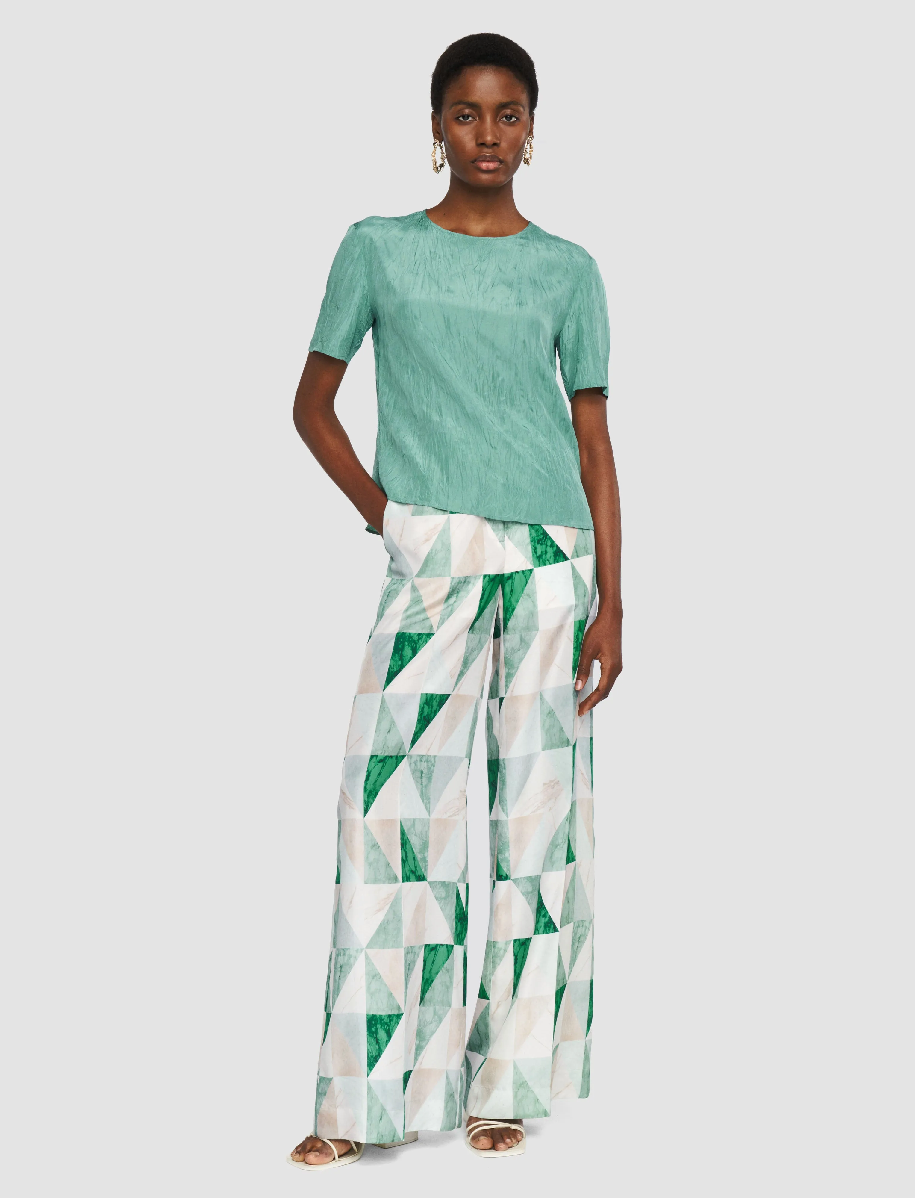 Brunet Habotai Silk Top sold by Joseph product image thumbnail 2