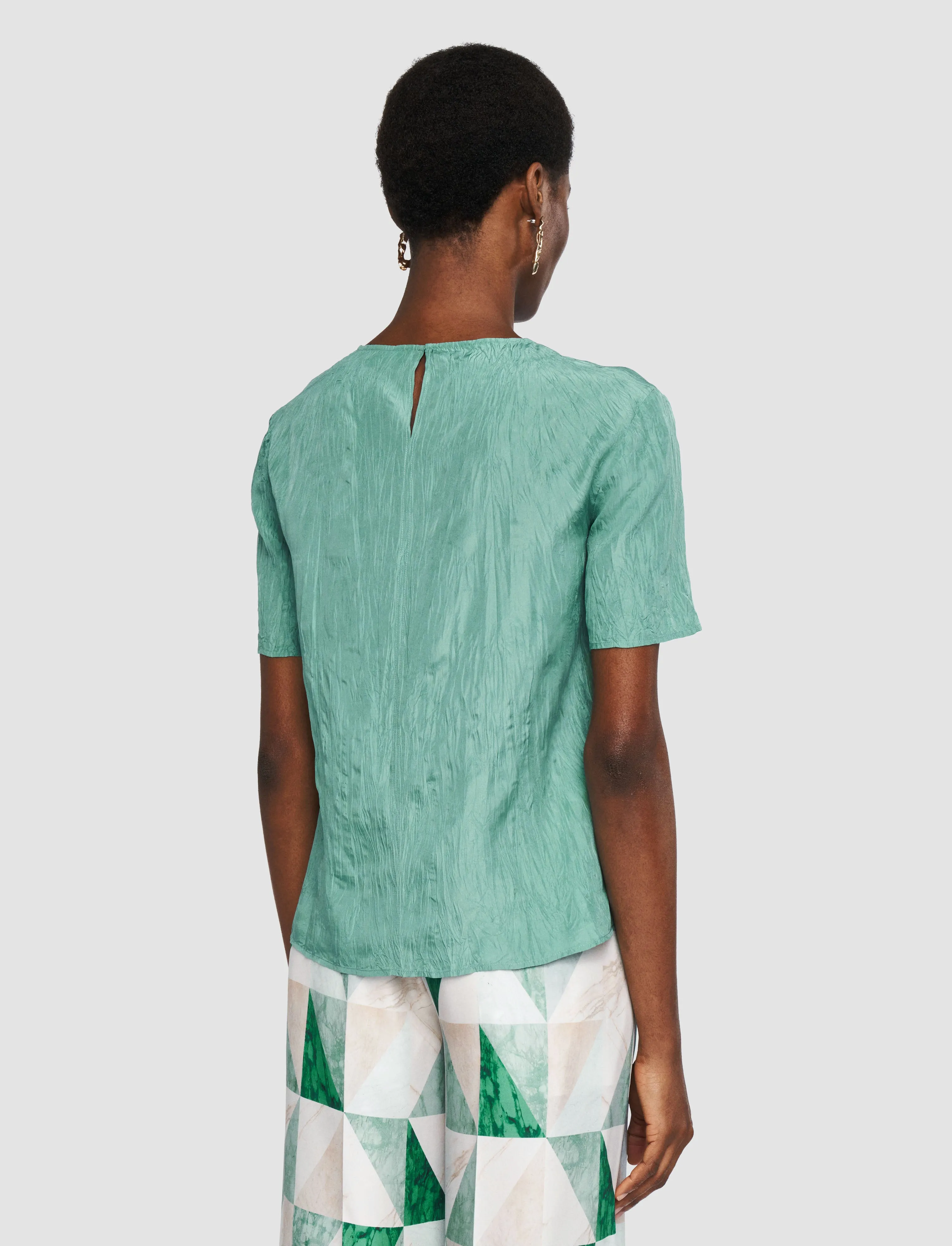 Brunet Habotai Silk Top sold by Joseph product image thumbnail 3