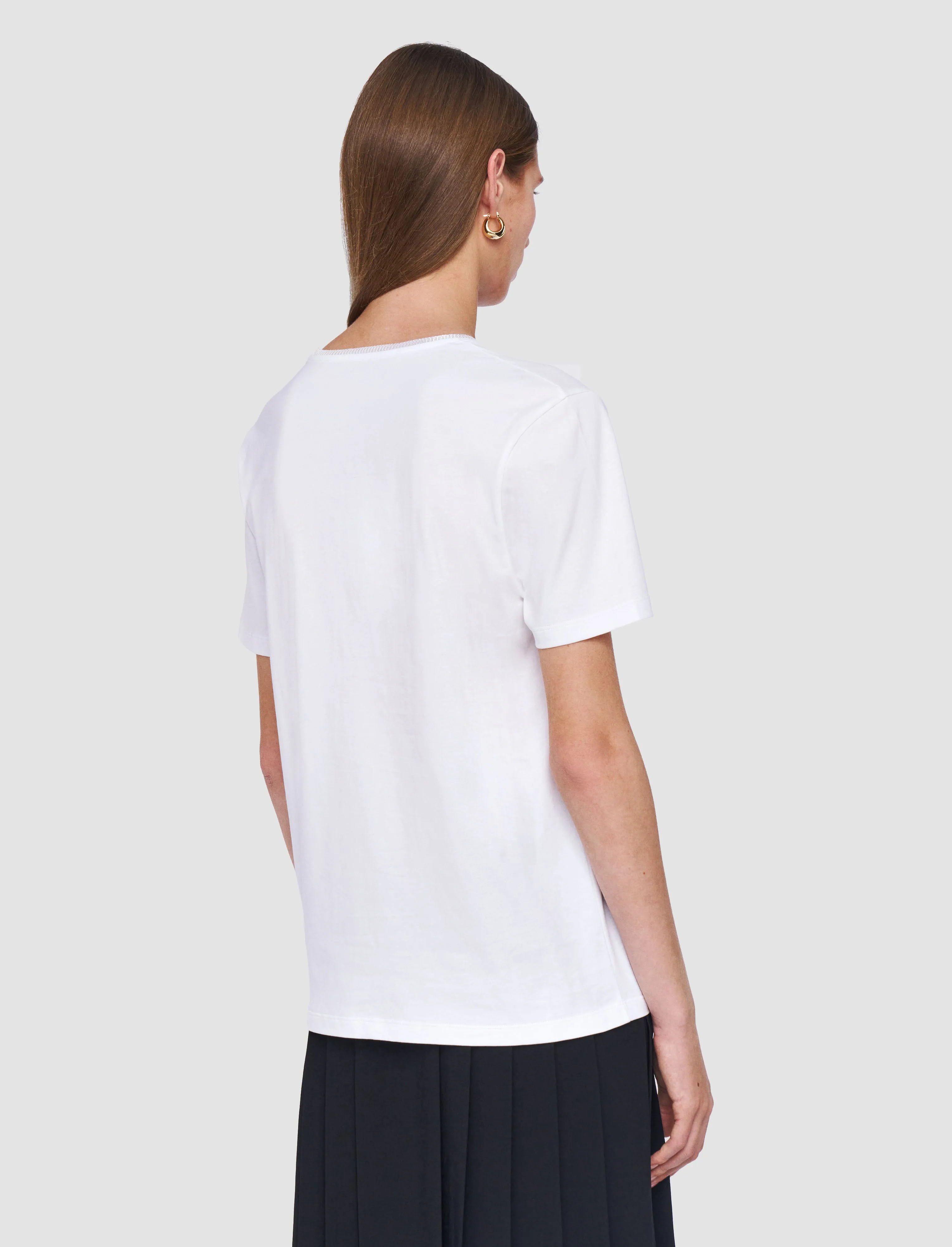 Cotton Silk Jersey T-Shirt sold by Joseph product image thumbnail 4