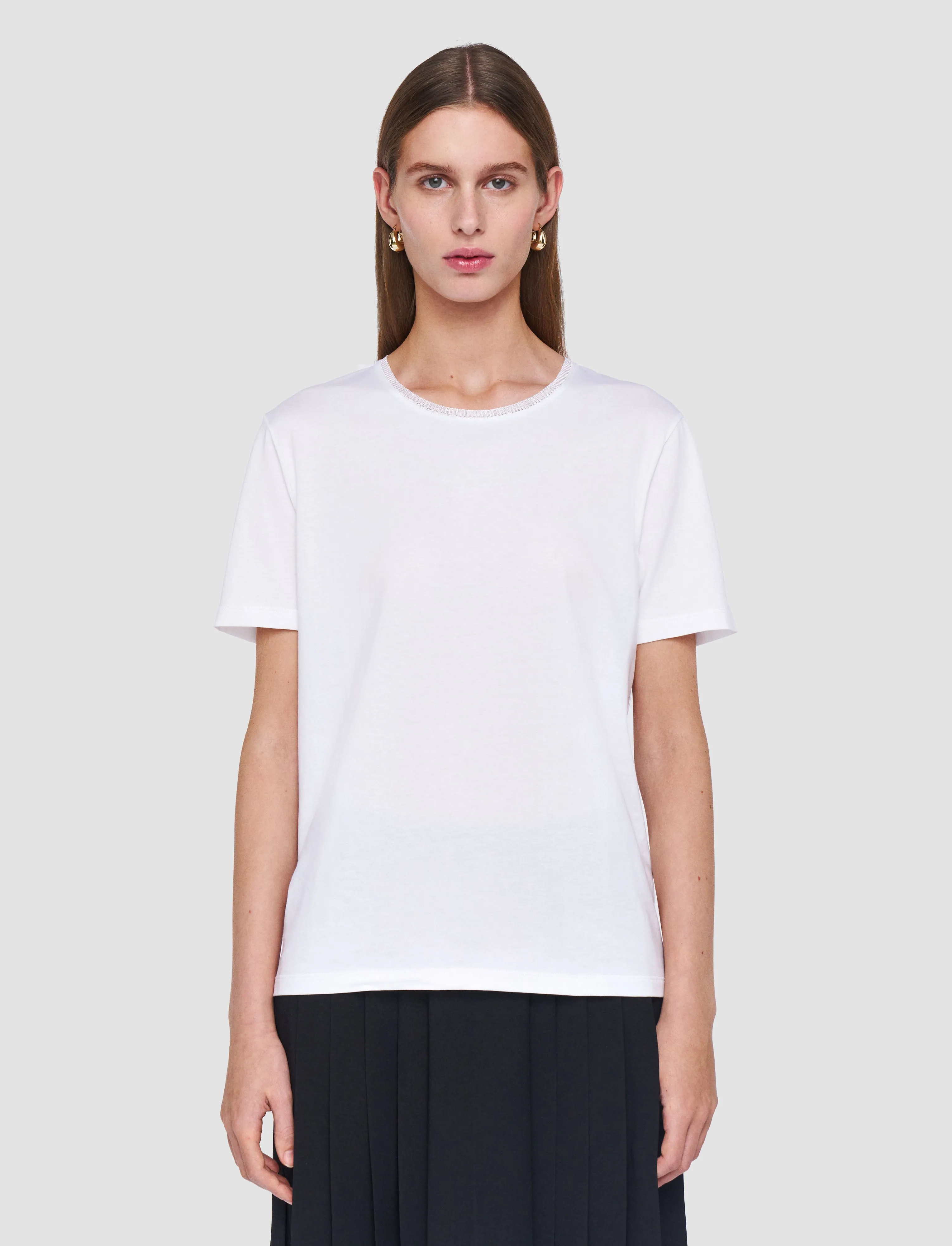 Cotton Silk Jersey T-Shirt sold by Joseph product image thumbnail 3
