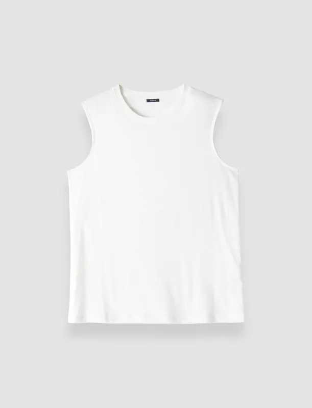 Cotton Silk Jersey Tank Top sold by Joseph