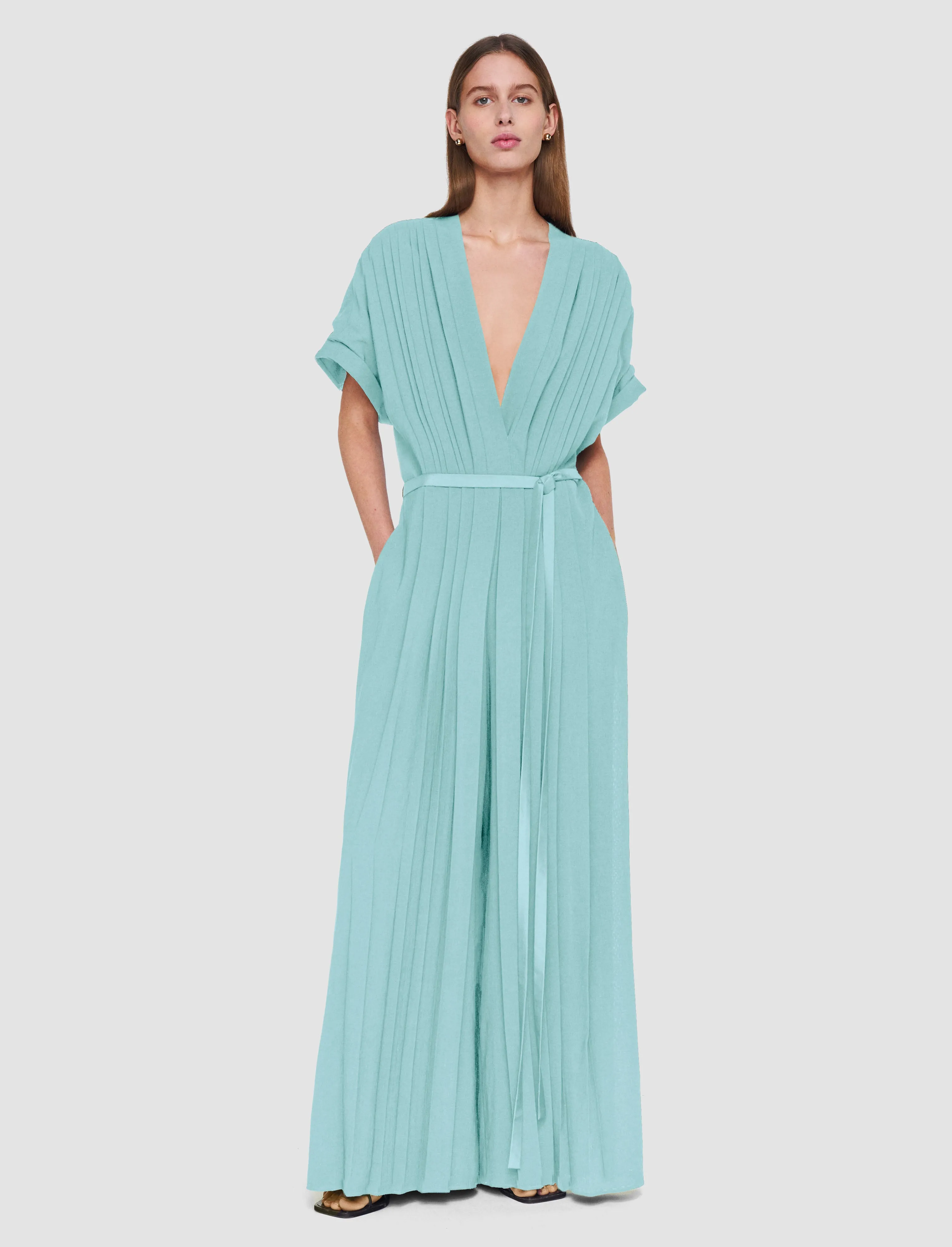 Sofia Airy Plissé Jumpsuit sold by Joseph product image thumbnail 2