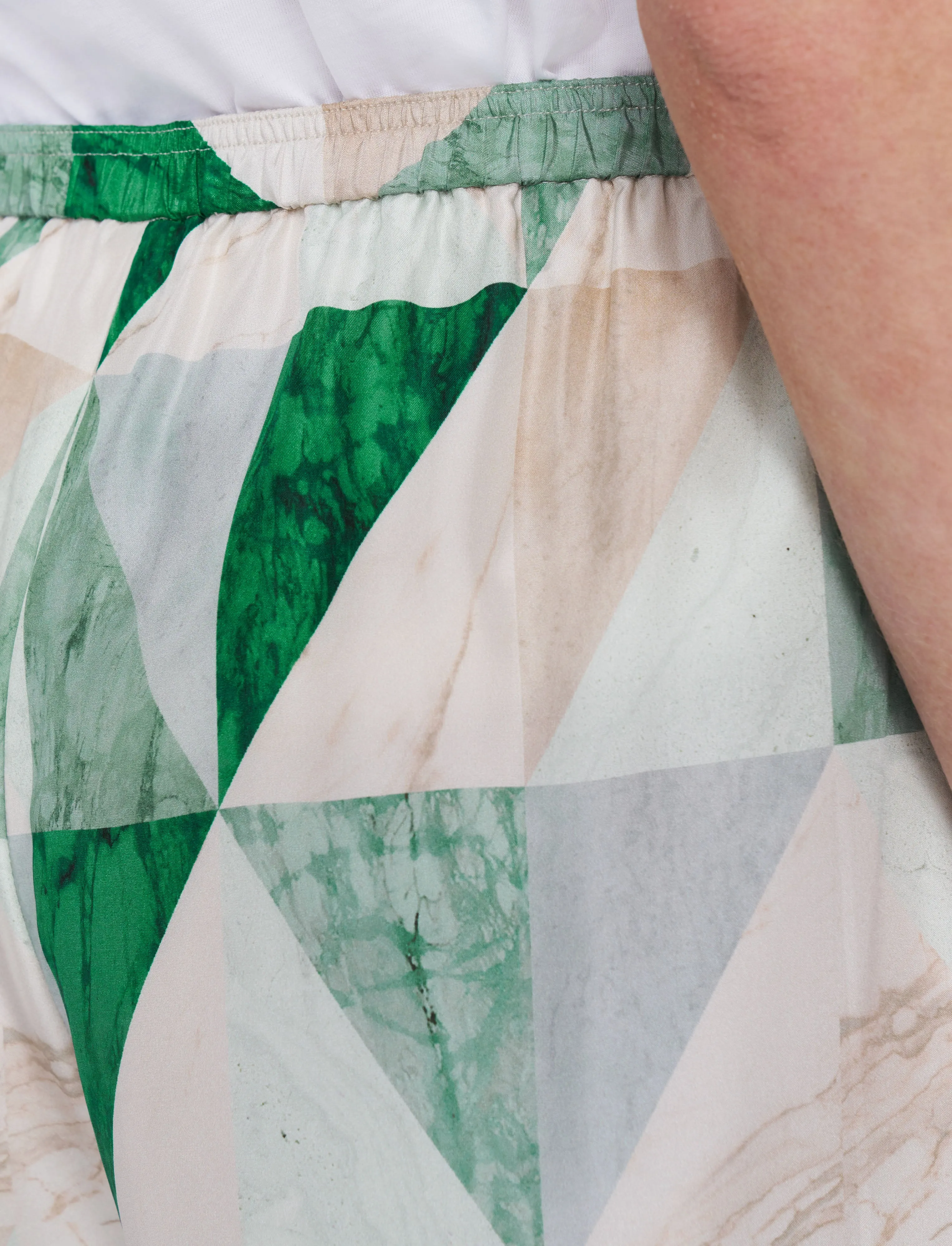 Thoresby Marble Print Silk Trousers sold by Joseph product image thumbnail 4