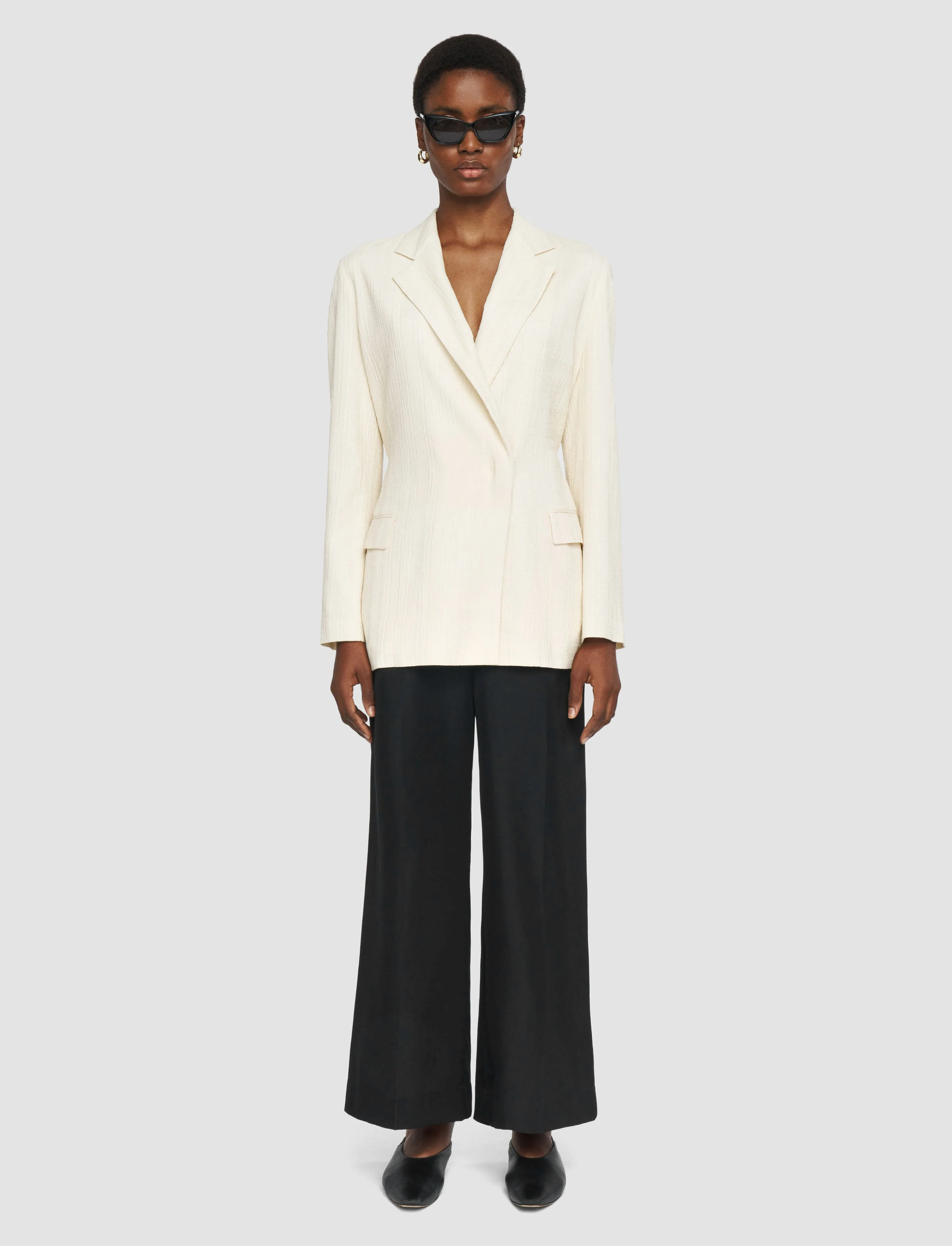 Thurlow Soft Cotton Silk Trousers sold by Joseph product image thumbnail 2