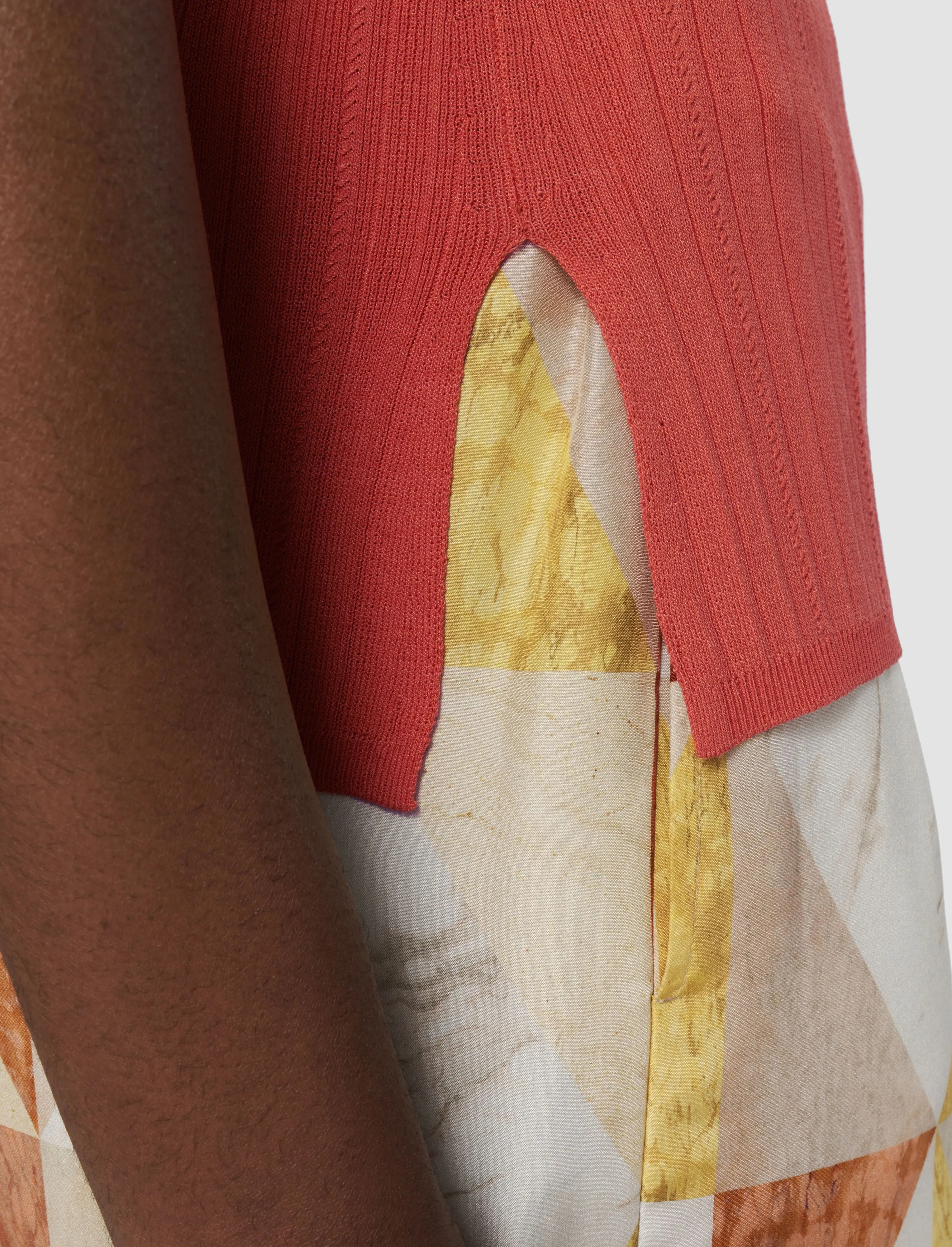 Viscose Rib Knit Polo Top sold by Joseph product image thumbnail 5